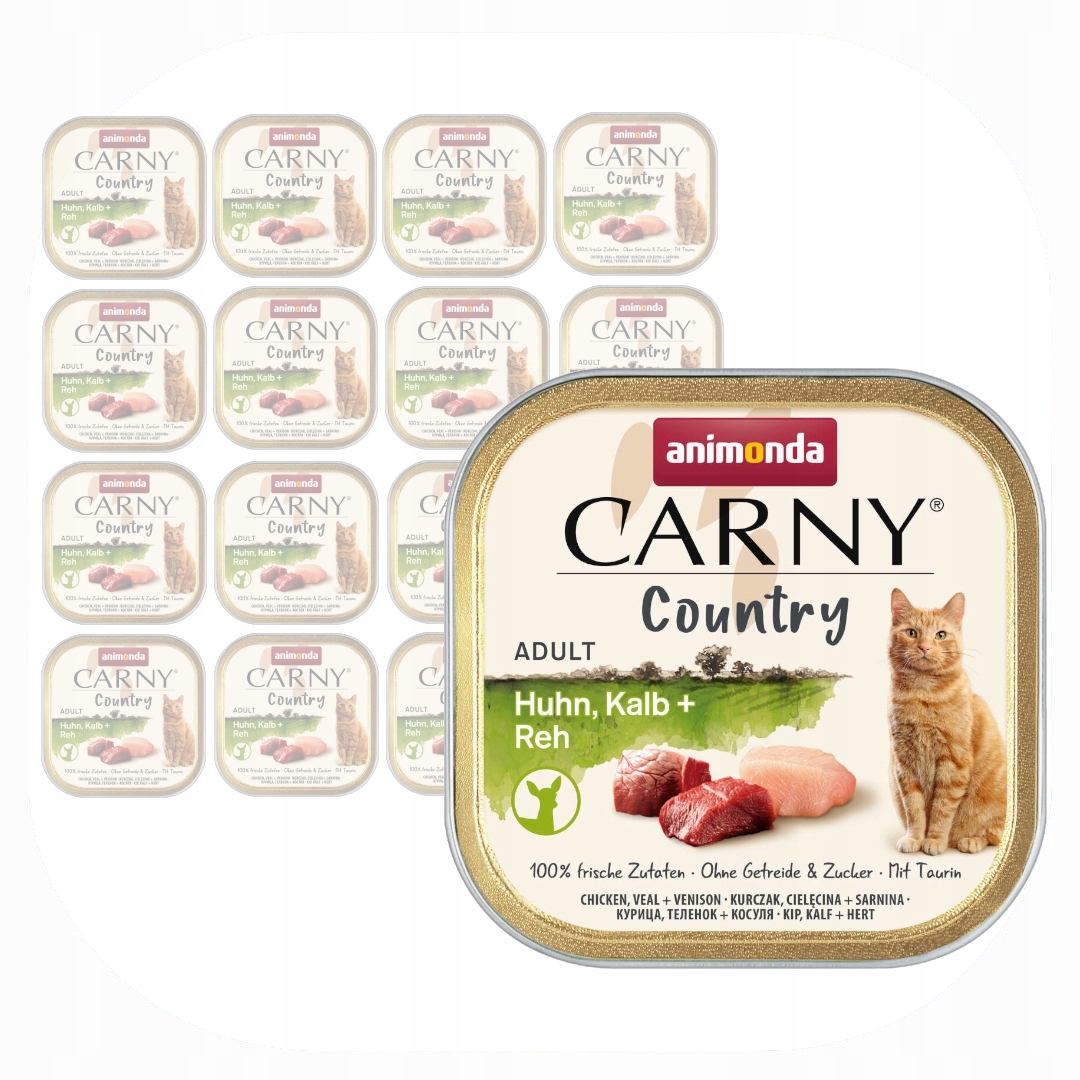 Levně Animonda Carny Country 16x100g Mokré Krmivo Pro Kočky Kuřecí telecí srnec