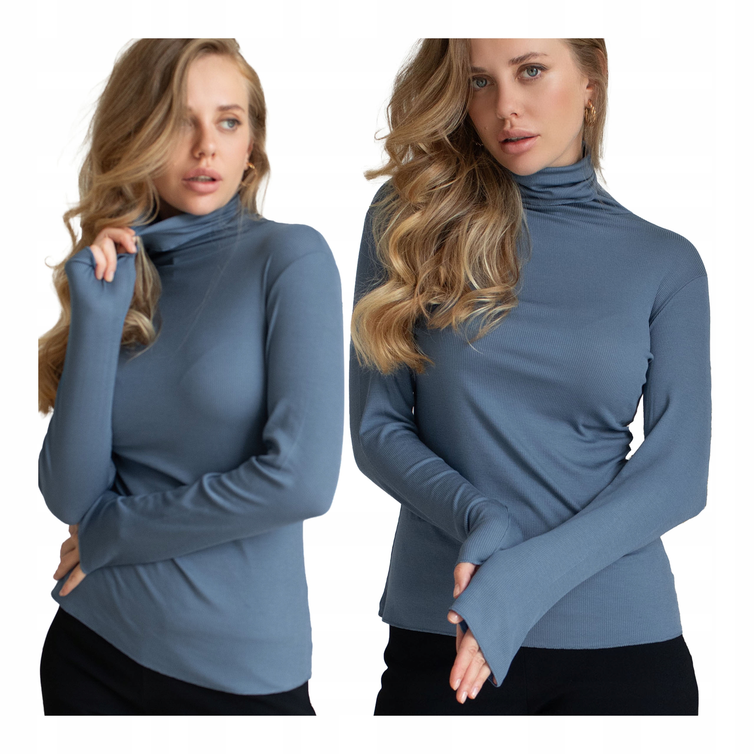 Dámský golf z kašmíru, tenký modalový top s basic rolákem Kleo XL