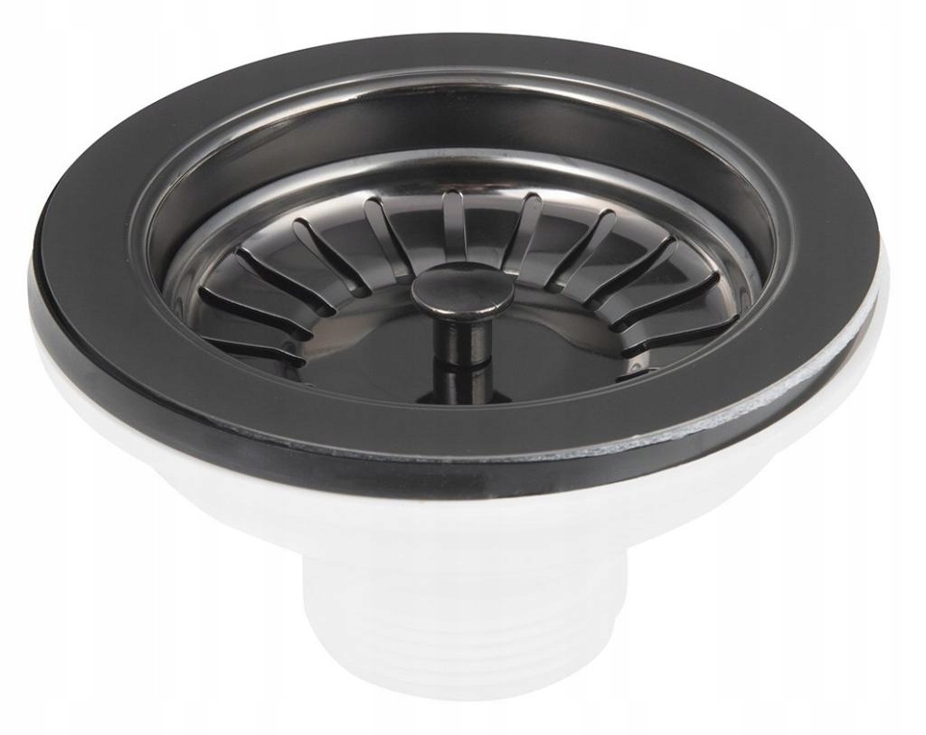 Odtok dřezový 6/4", ocel, gun metal 155.121.6