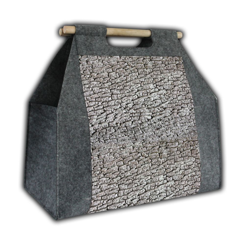 TORBA GOSPODARCZA Z DREWNIANYM UCHWYTEM, OLCHA