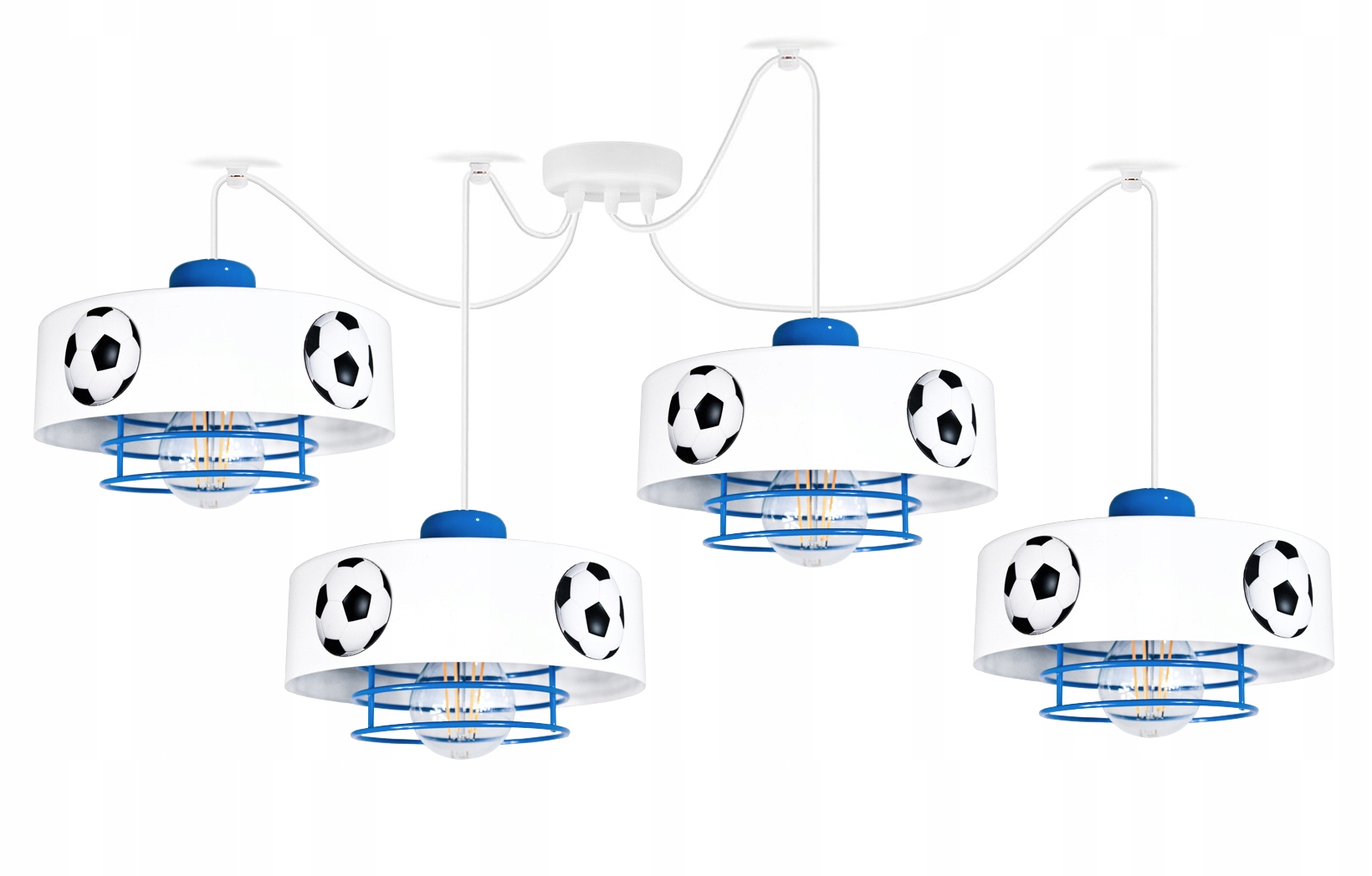 

Pająk Lampa Wisząca Mundial Spiro 4 niebieska