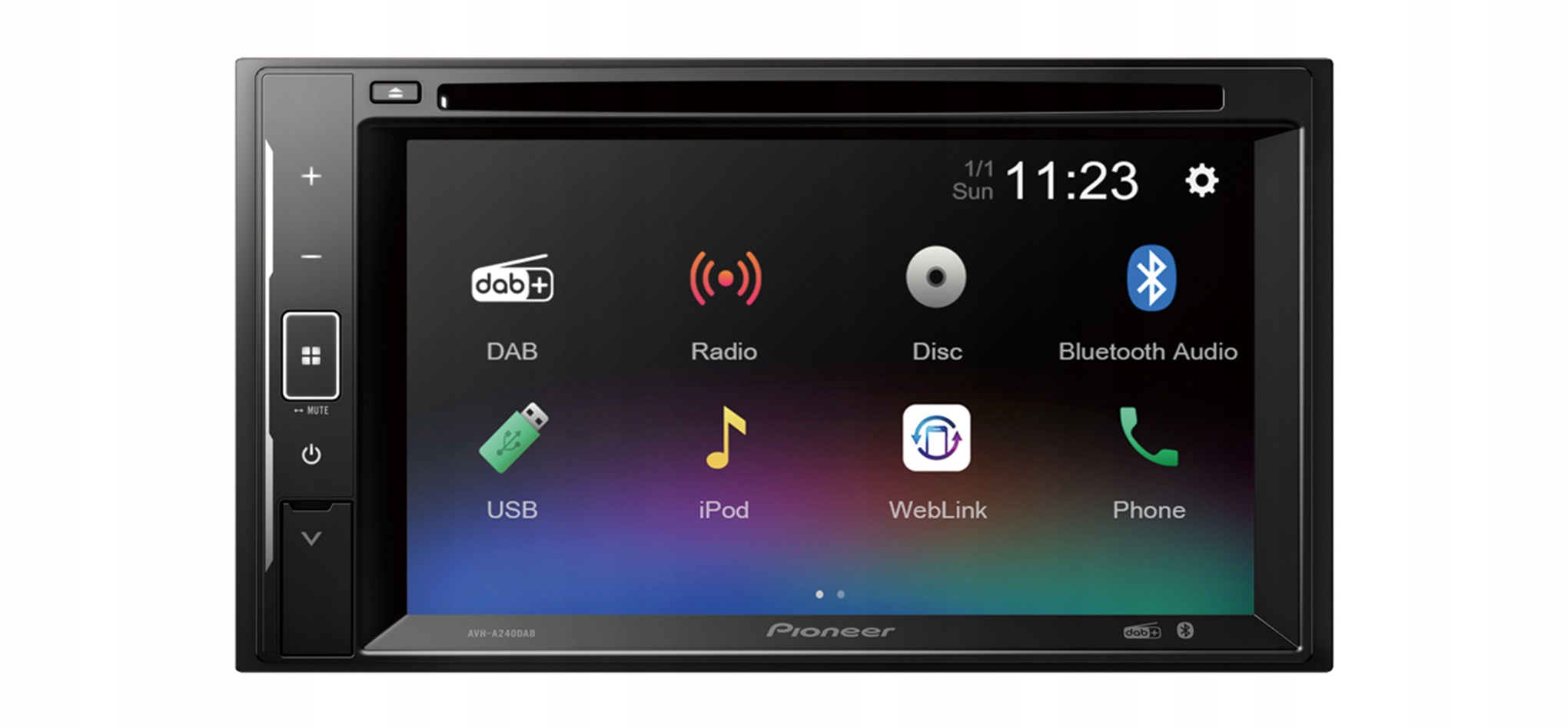 Automobilové rádio Pioneer AVH-A240DAB 2-DIN