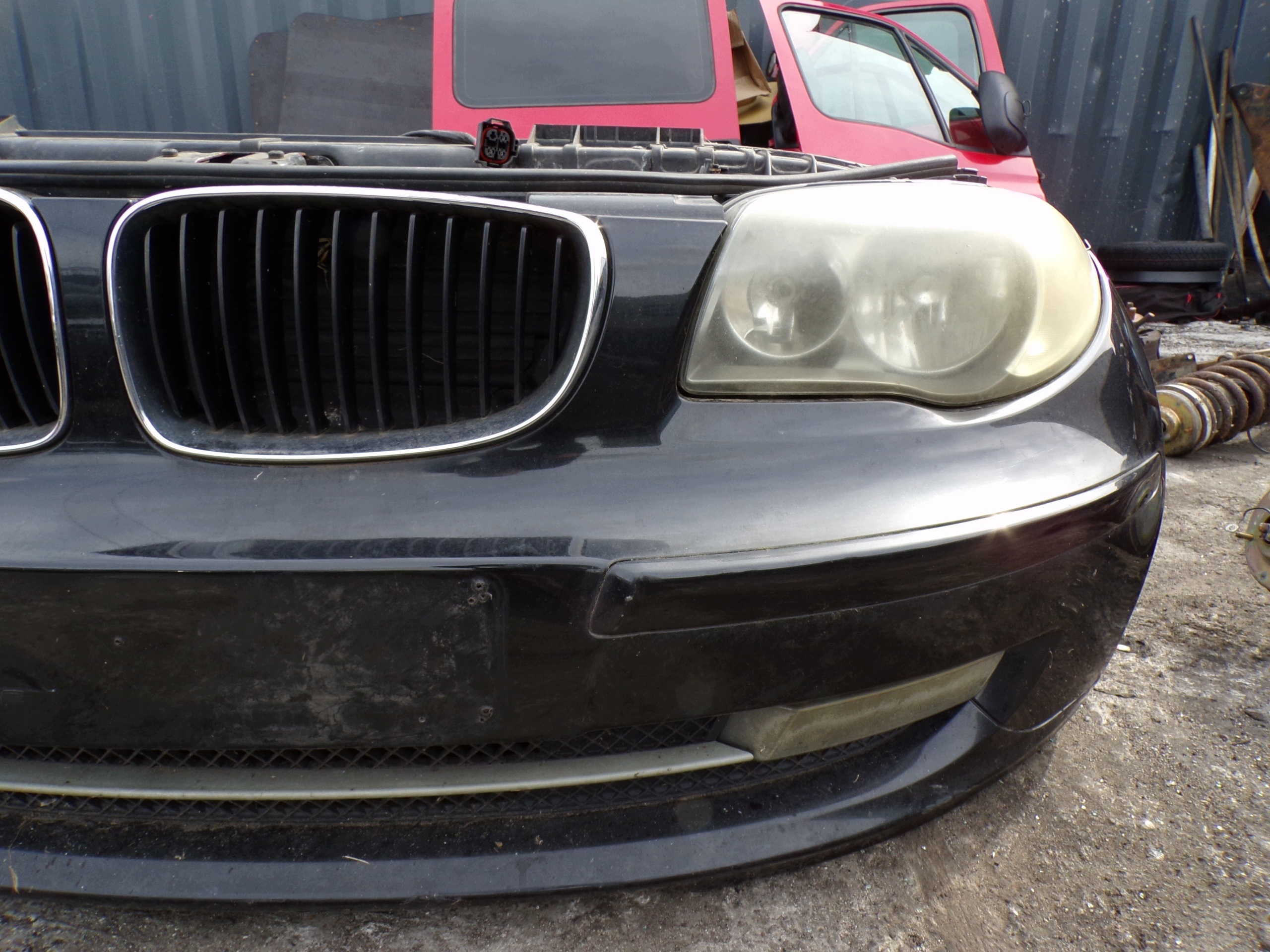 Schlossträger Stoßstange Leuchte BMW E87 Farbe BLACK SAPPHIRE