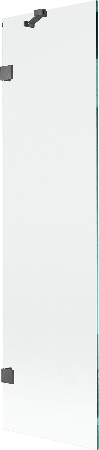 Mexen Lunar vanová zástěna 1-křídlová 50 x 150 cm, transparentní, gun gray