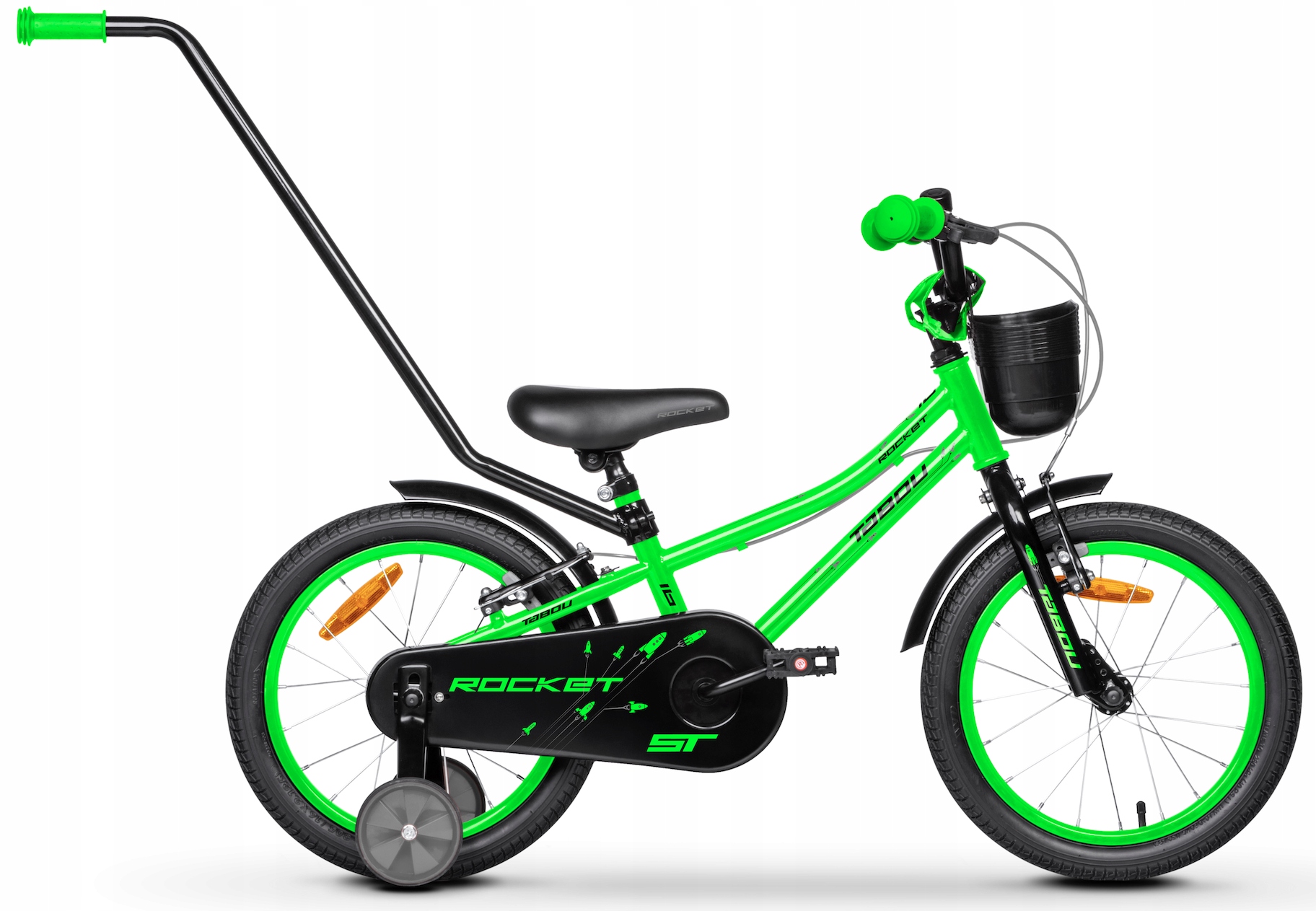 Rower Dziecięcy Rowerek 18 Cali Dla Chłopca Prowadnik Koła Boczne Tabou