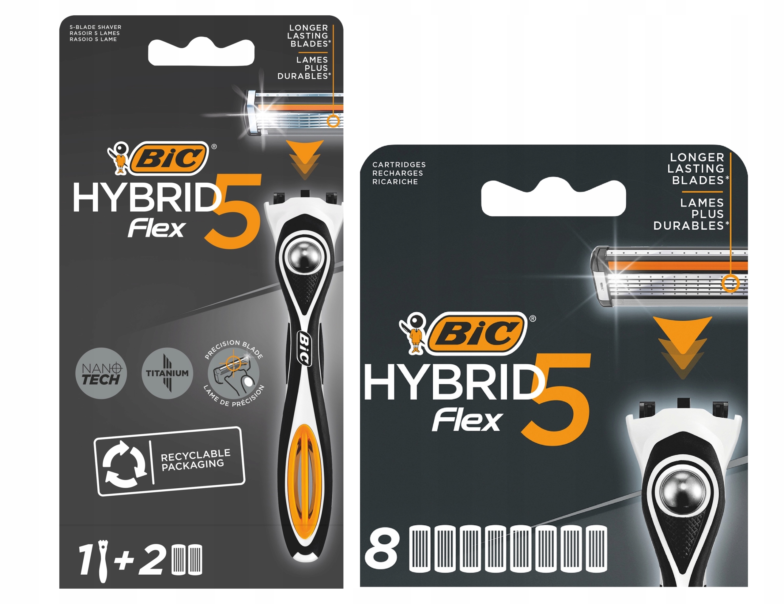 Bic Hybrid 5 Flex Holicí strojek 10 náplní