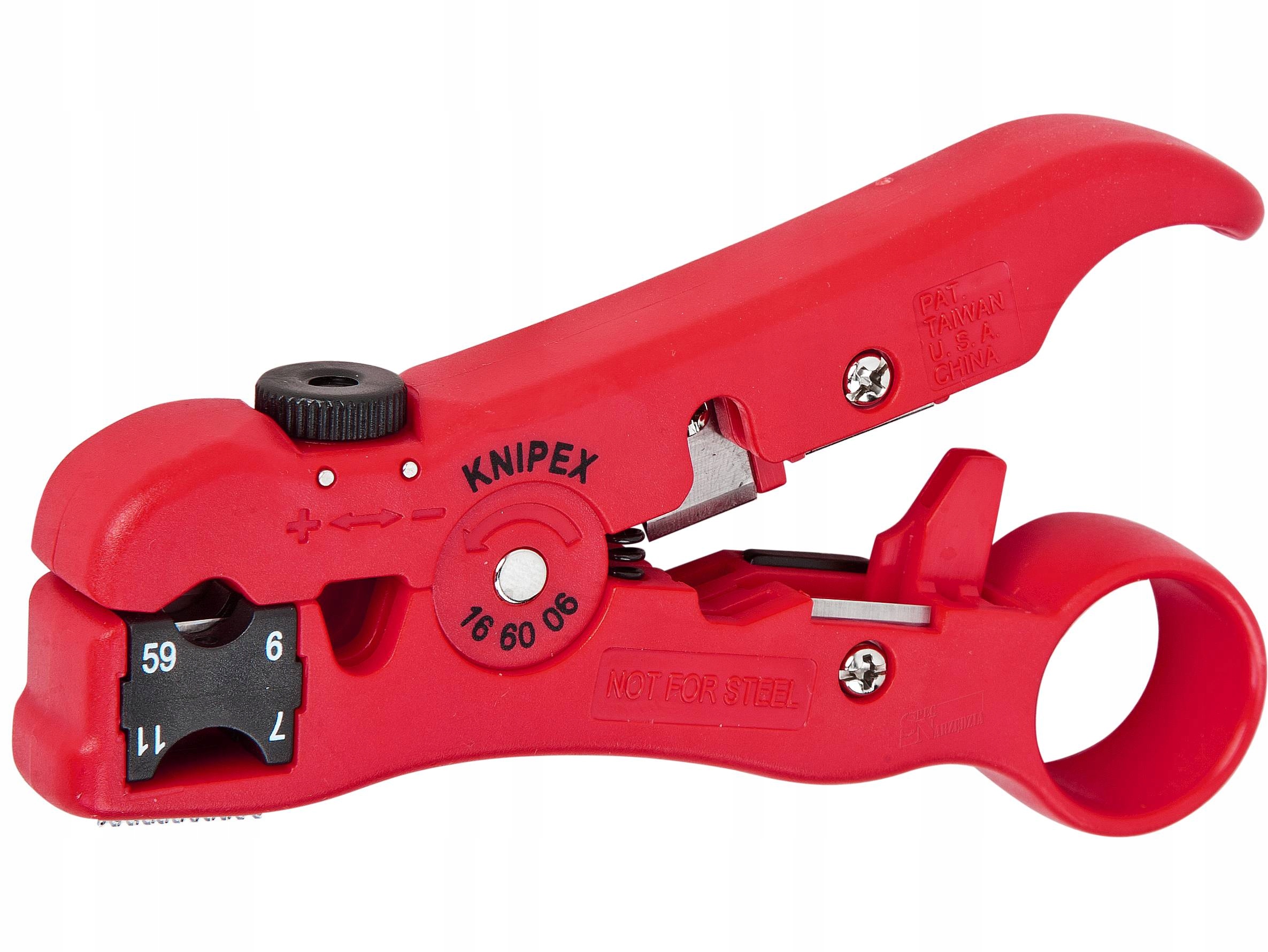 

Knipex Ściągacz Izolacji Utp Rg 59 RG6 16 60 06 Sb