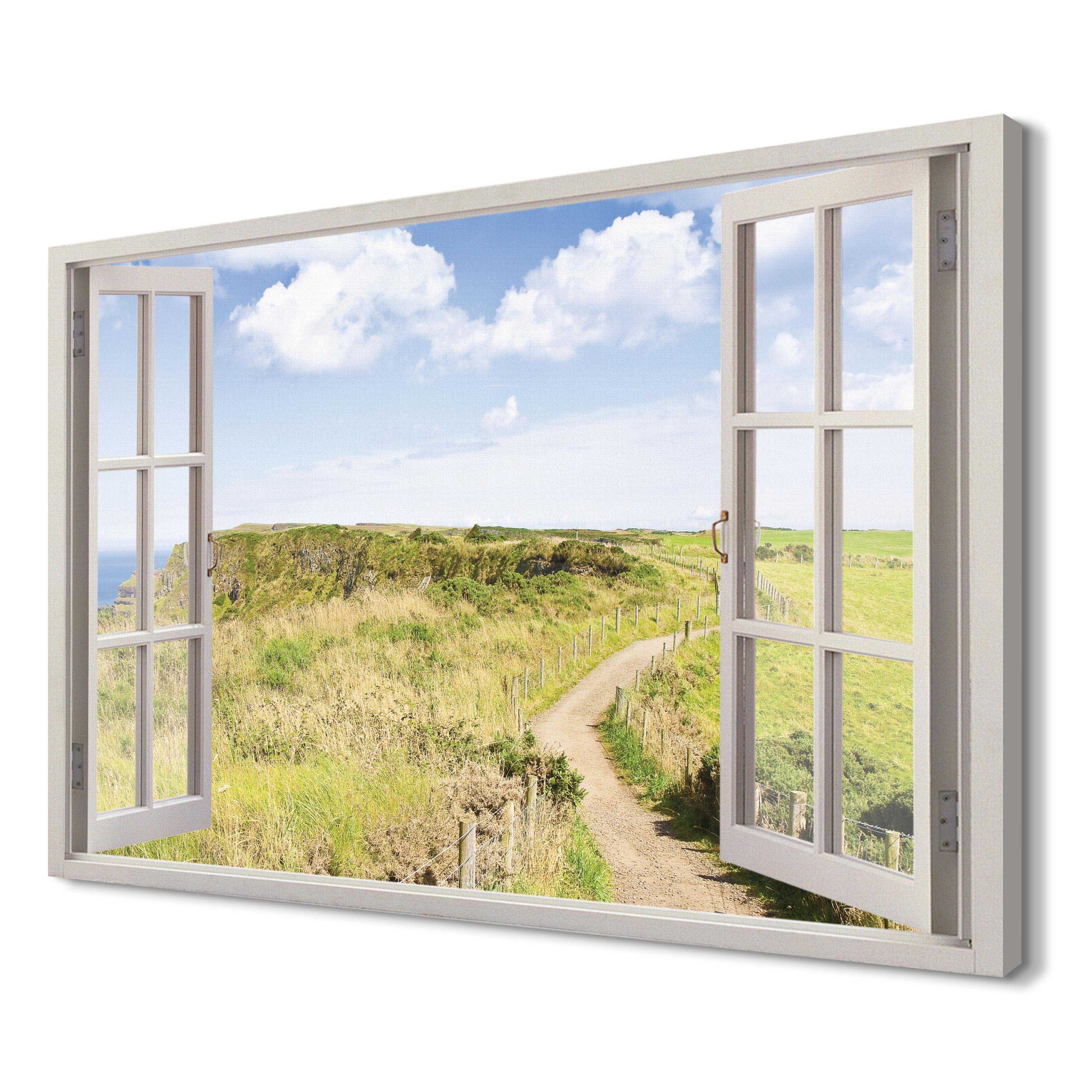 

Wybrzeże polna droga Obraz okno canvas 3d 120x80