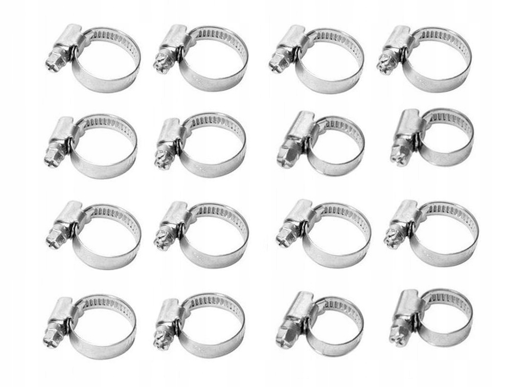 OPASKI ZACISKOWE ŚLIMAKOWE 25-40MM ZESTAW 100 SZT