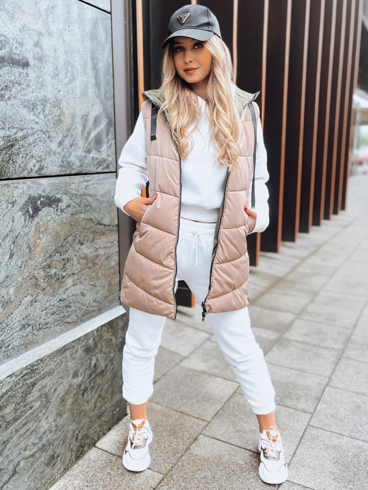 PIKOWANA KAMIZELKA DAMSKA Z KAPTUREM roz. XXL Marka Dstreet