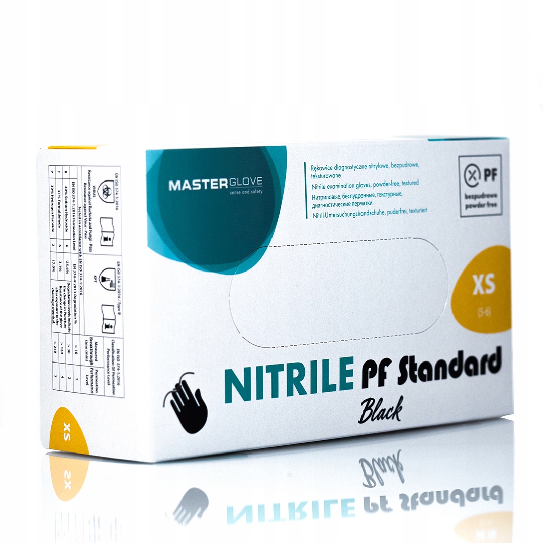 

Rękawice nitrylowe Master Glove czarne 100szt Xs