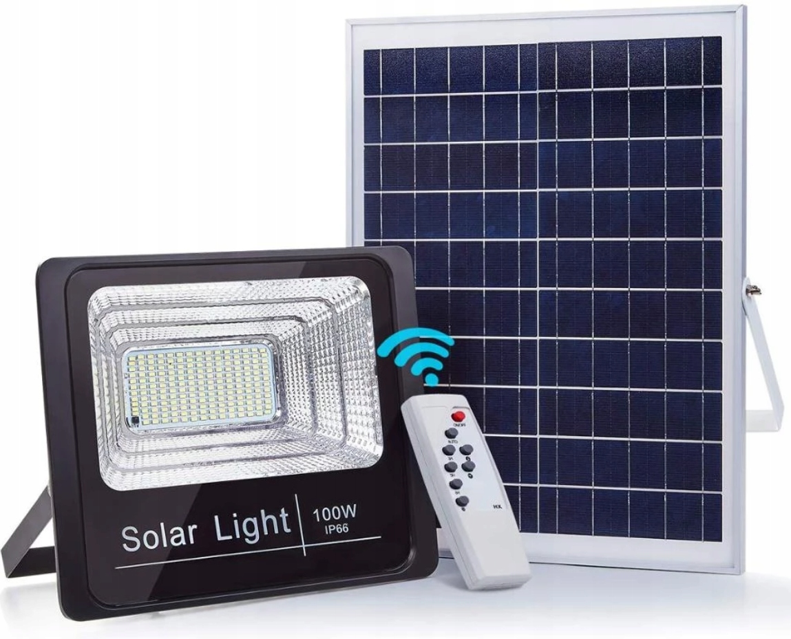 

Lampa solarna 300W z czujnikiem zmierzchu, pilot