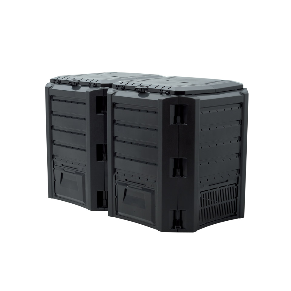 

Modułowy kompostownik mrozoodporny 800 L czarny