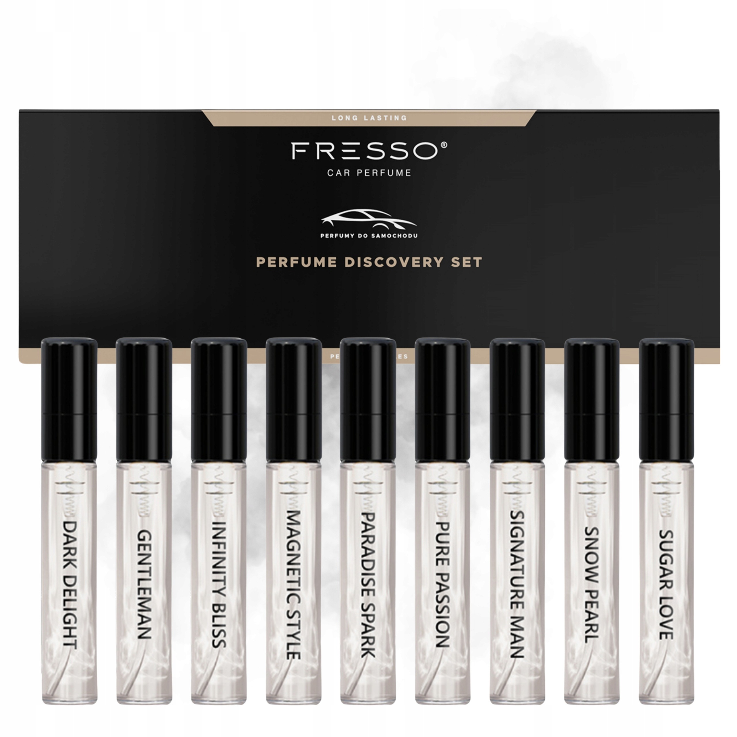 Zapach Do Samochodu Auta Zestaw Fresso Car Perfume Discovery Set 9x4ml