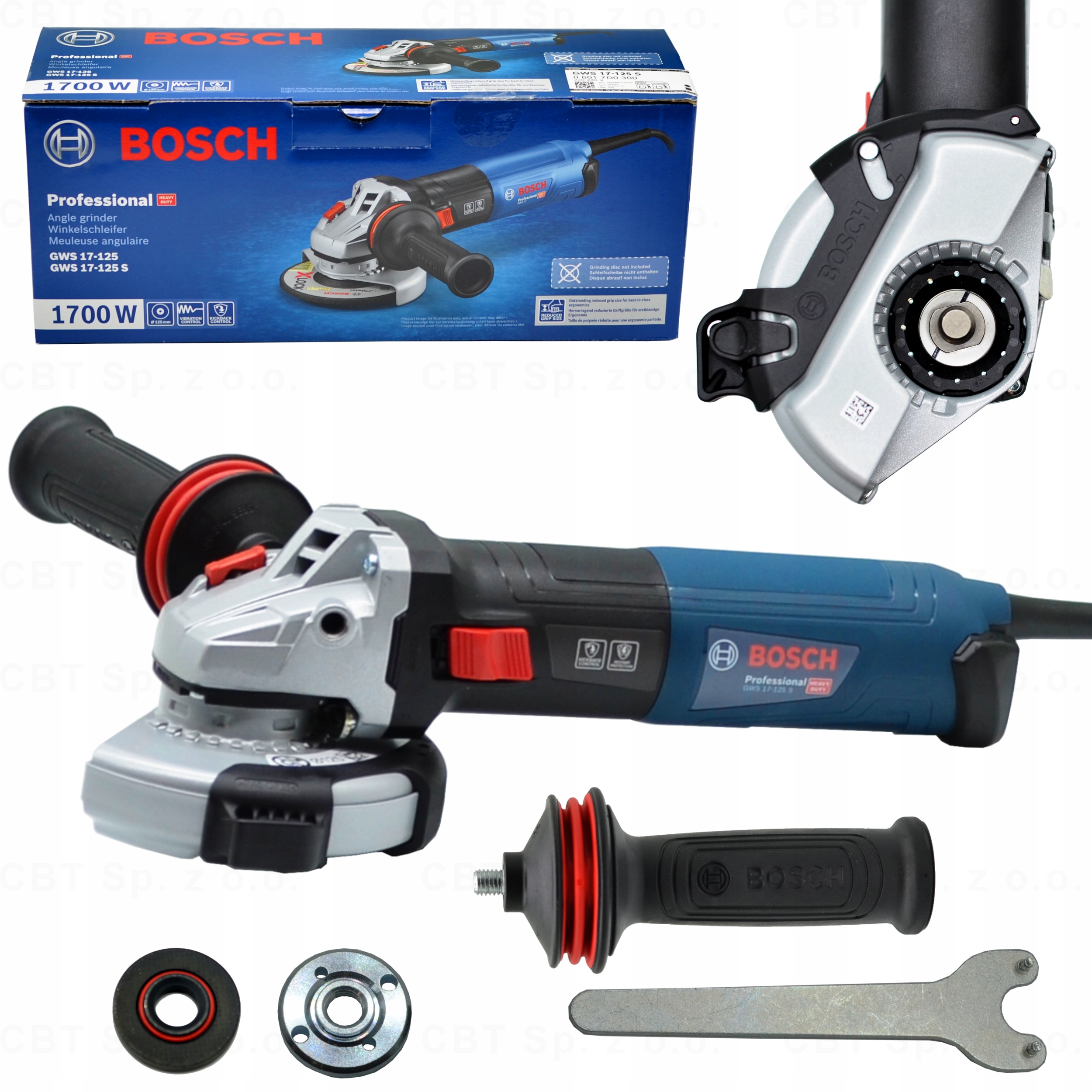 Szlifierka Kątowa Z Regulacją Prędkości Mocna Kątówka Sieciowa 125MM 1700W