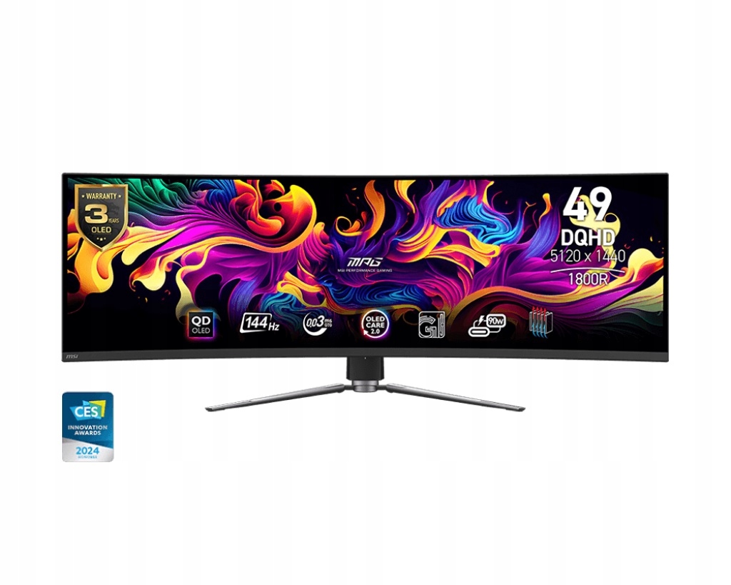 Monitor Msi Mpg 491CQP Qd-oled 49" 5120x1440px 144Hz 0.03 ms