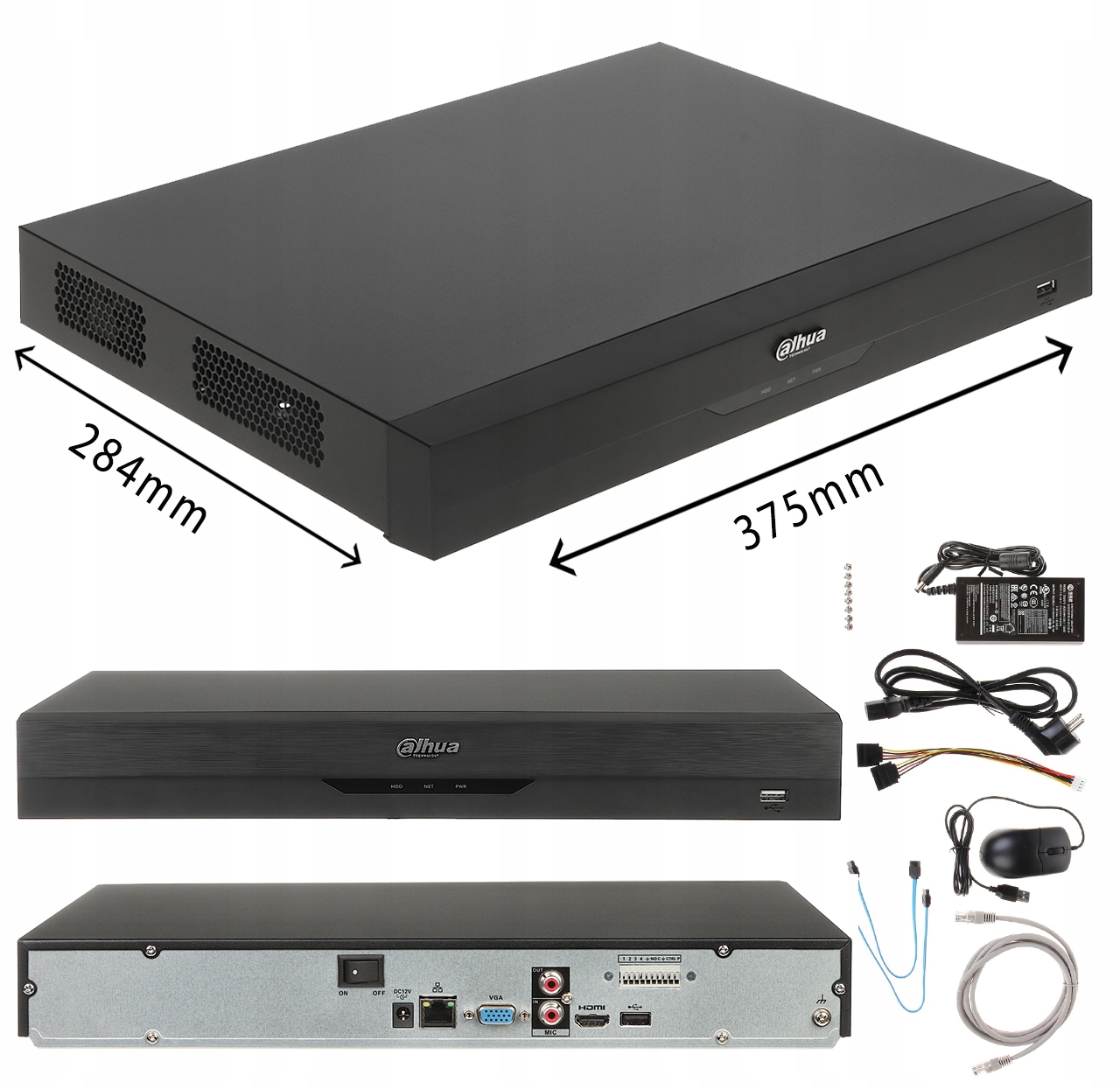 Rejestrator Dahua 16 kanałowy NVR4216-EI WizSense Analityka Marka Dahua