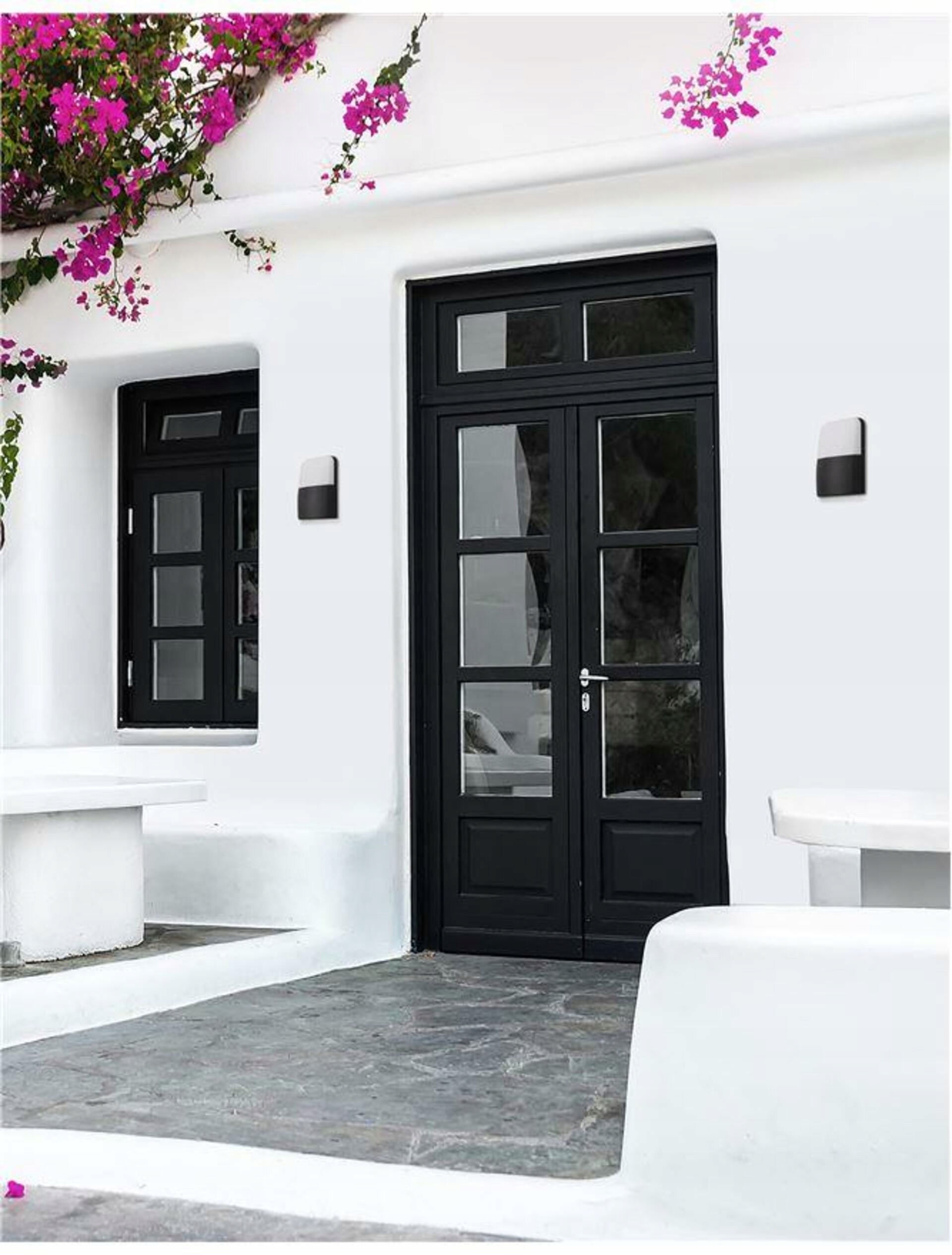 Nova Luce venkovní nástěnné svítidlo Droplet černý hliník a akryl Led 6W 30