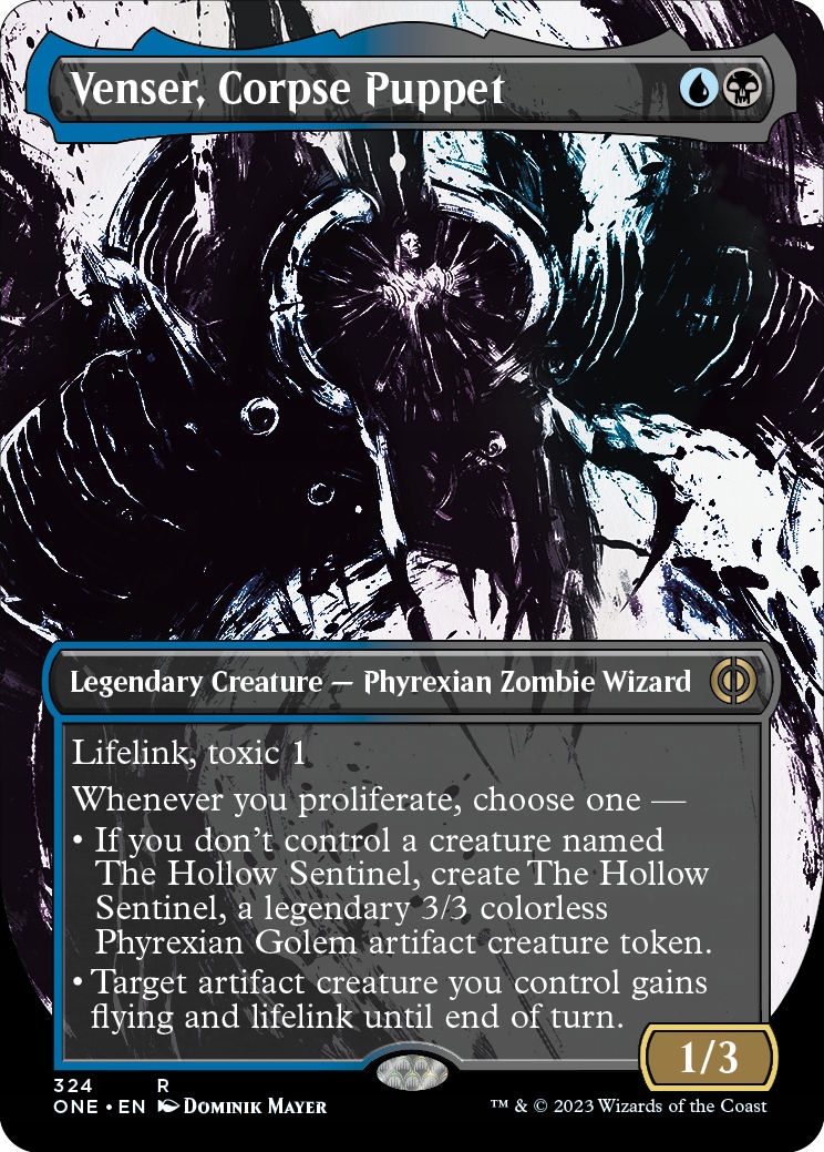 Mtg Venser, Corpse Puppet *Ichor Borderless* (r)