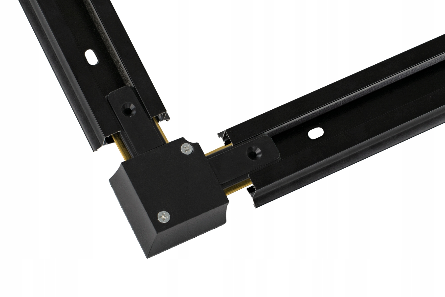 Łącznik kątowy do szynoprzewodów connector czarny Zasilanie sieciowe