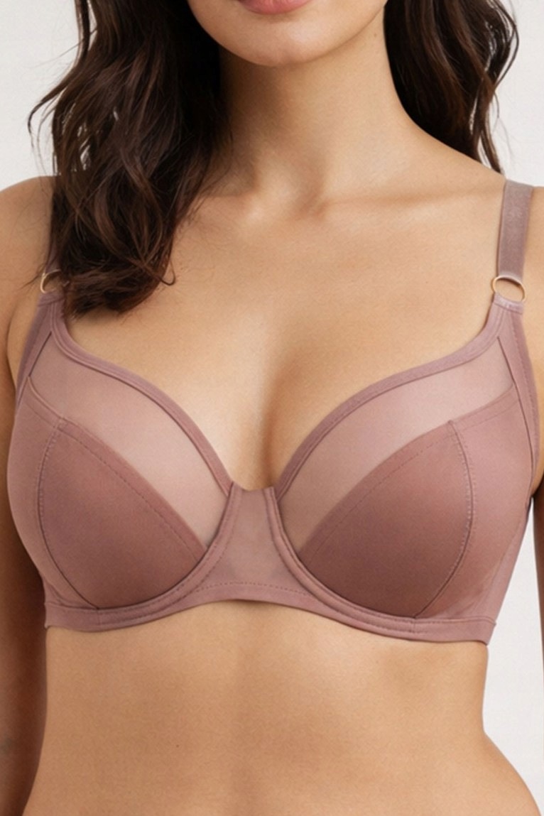 Dámská podprsenka Mediolano 19254 Omena Soft mocca [Velikost 100 E]