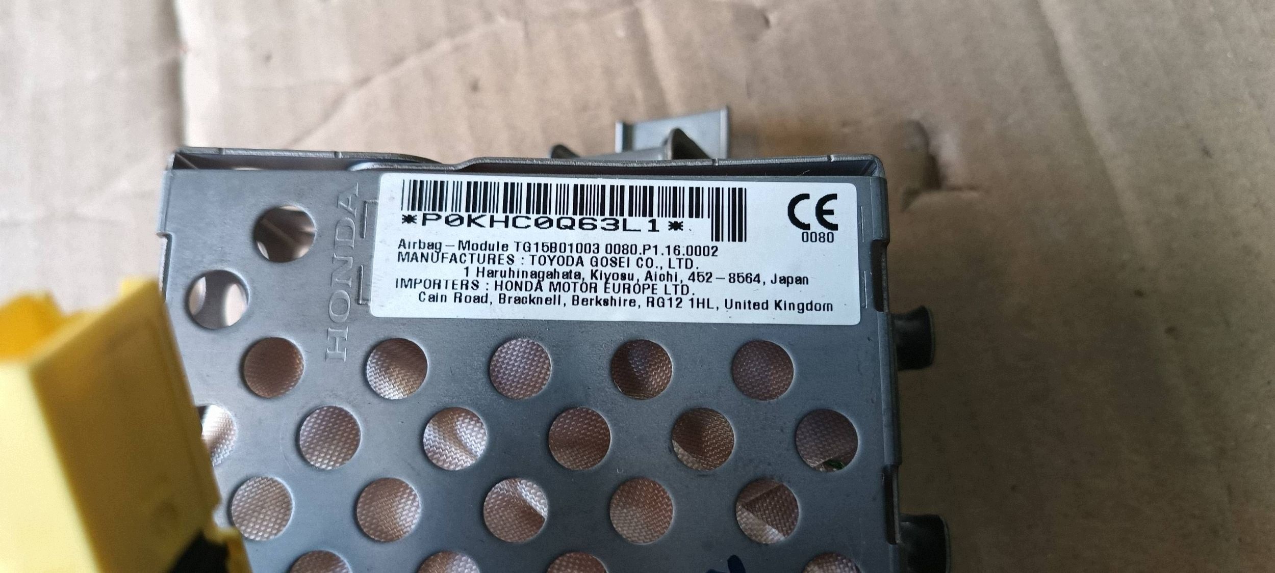 HONDA CIVIC X passenger airbag original right 2019R