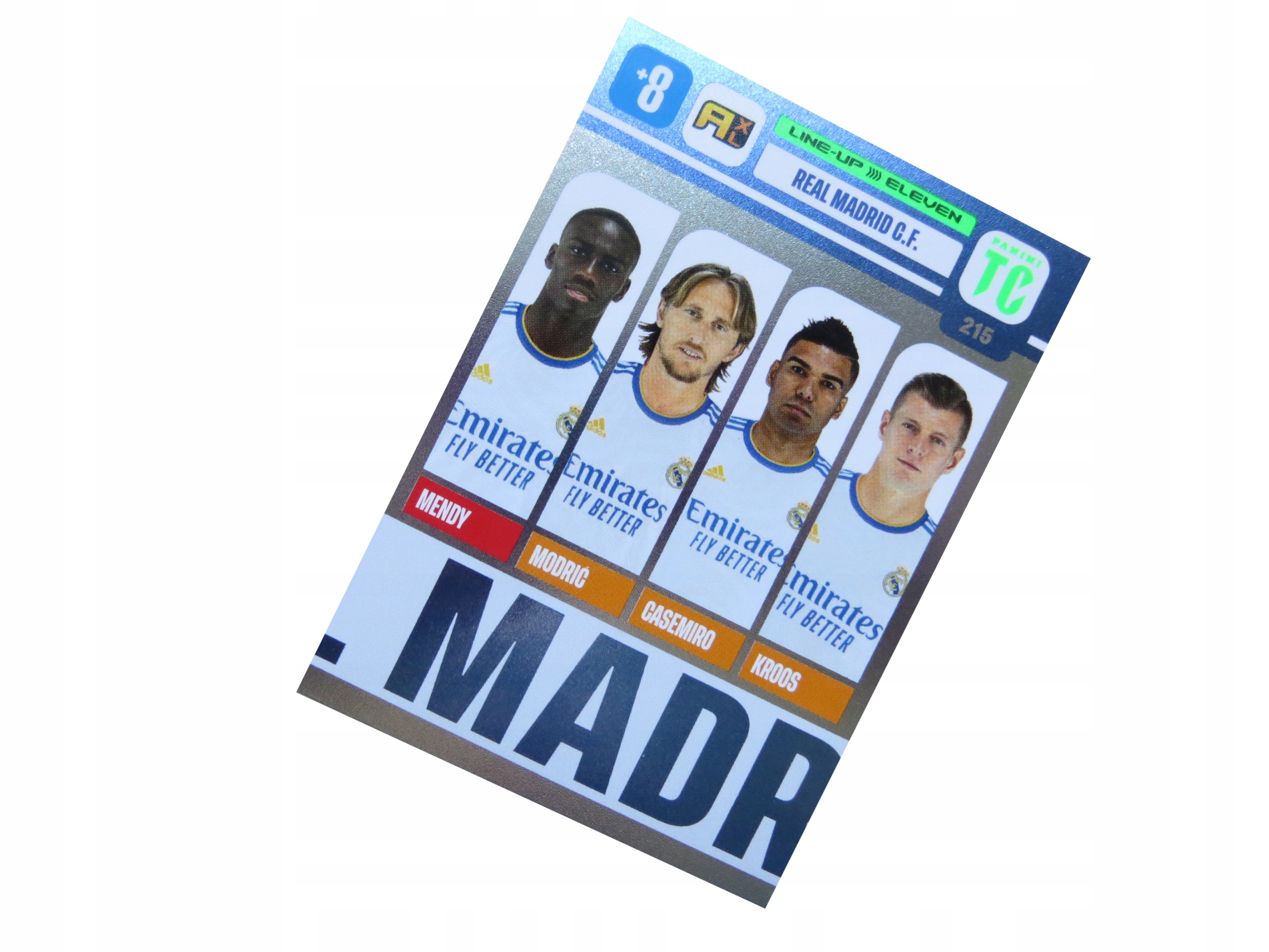 Panini Top Class 2022 Line-up Eleven Real Madrid 215 Modric Casemiro Kroos