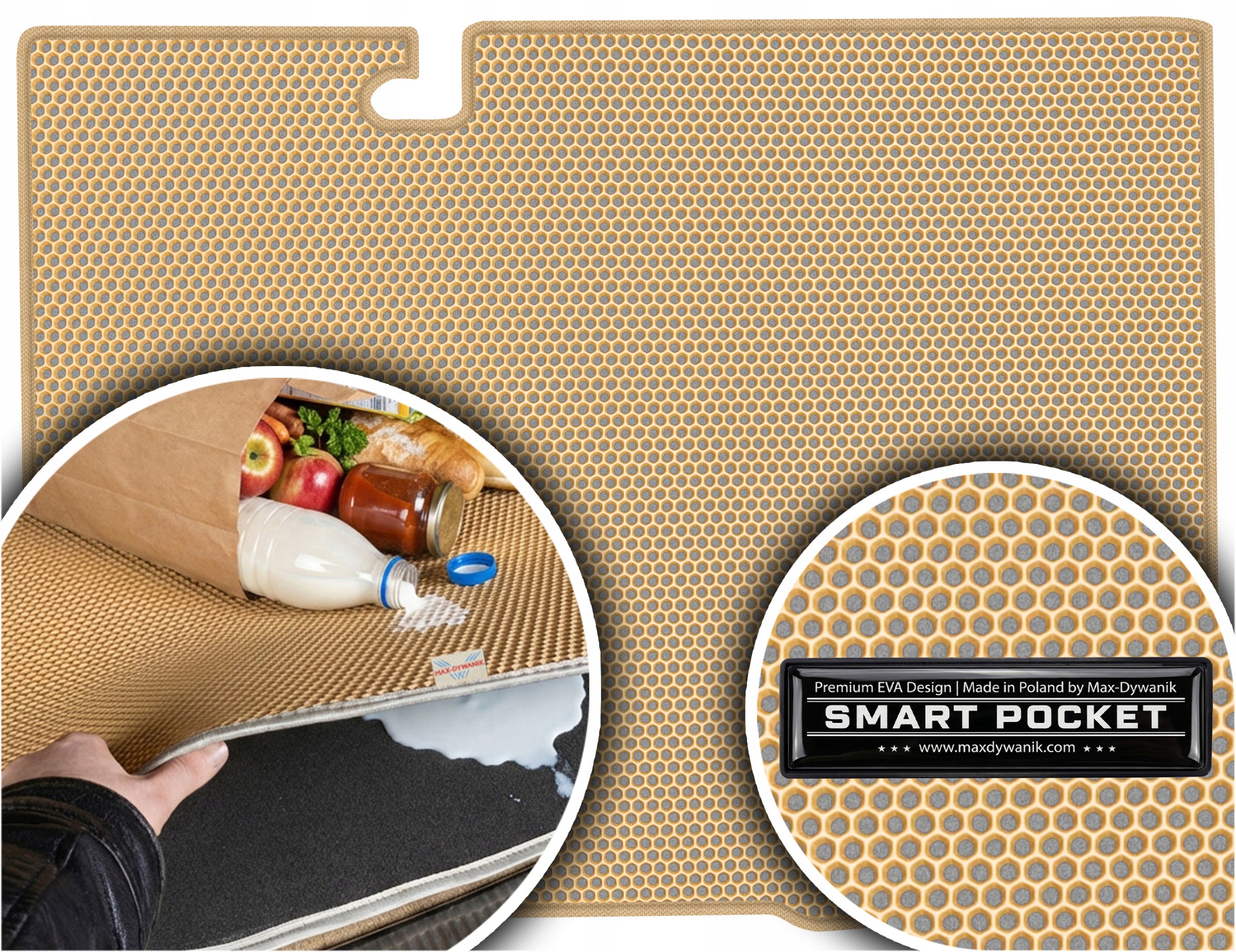 Dacia Sandero III Stepway Hb 2021- Vložka do zavazadlového prostoru Eva Smart Pocket Béžová