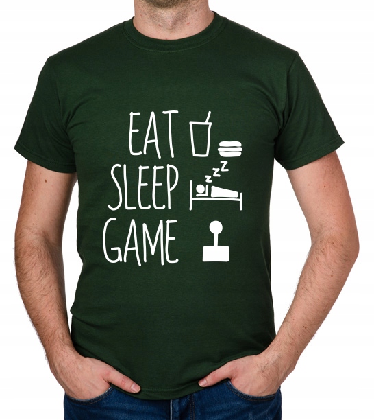 

koszulka Eat Sleep Game prezent