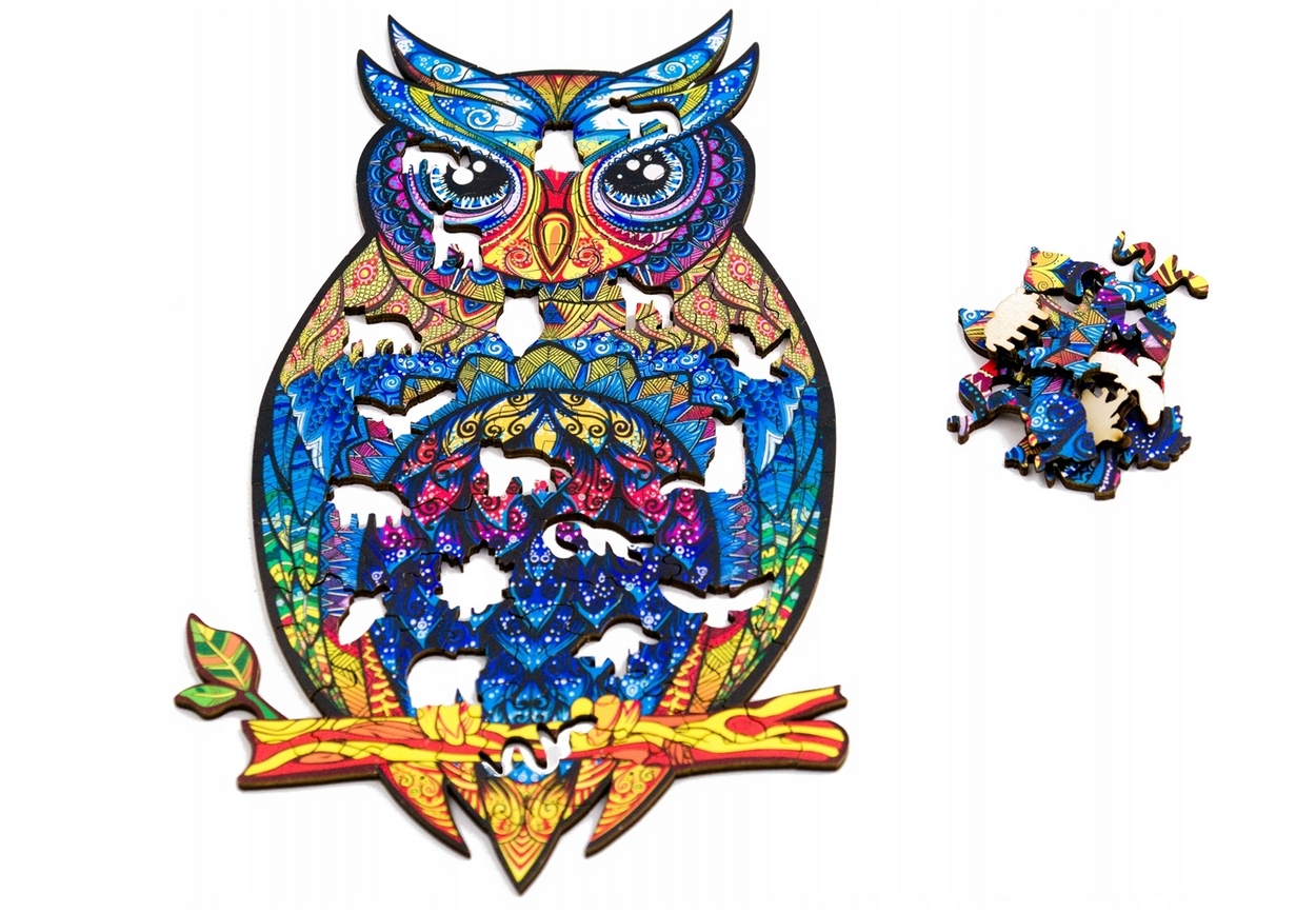 PUZZLE DREWNIANE 3D DLA DOROSŁYCH i DZIECI SOWA Kod producenta SOWA