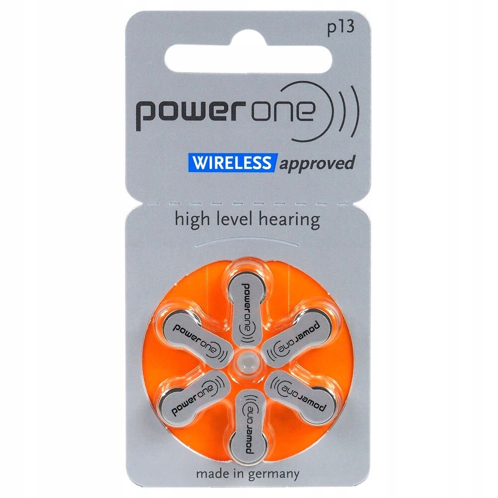 

Baterie aparatów słuchowych Power One Varta 13 Mf