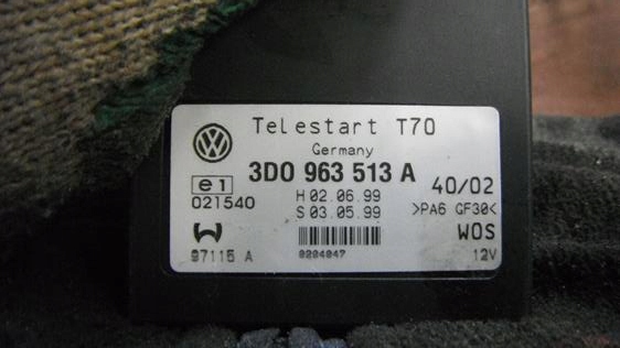 AUDI VW MODUŁ PRZEKAŹNIK WEBASTO 97115 3D0963513A