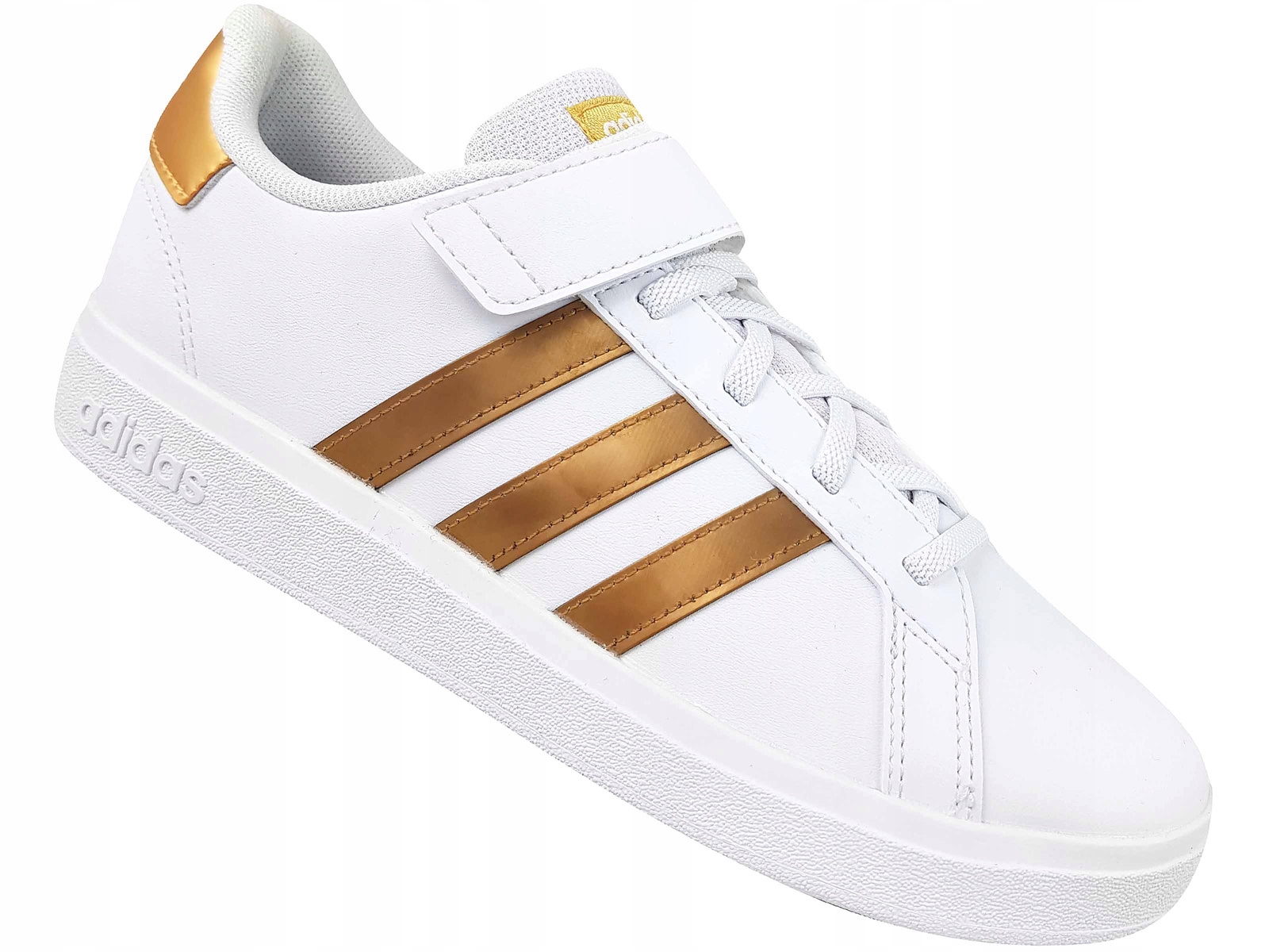 Adidas Grand Court 2.0 GY2577 Buty Trampki Tenisówki Gumka Rzep Białe Złote