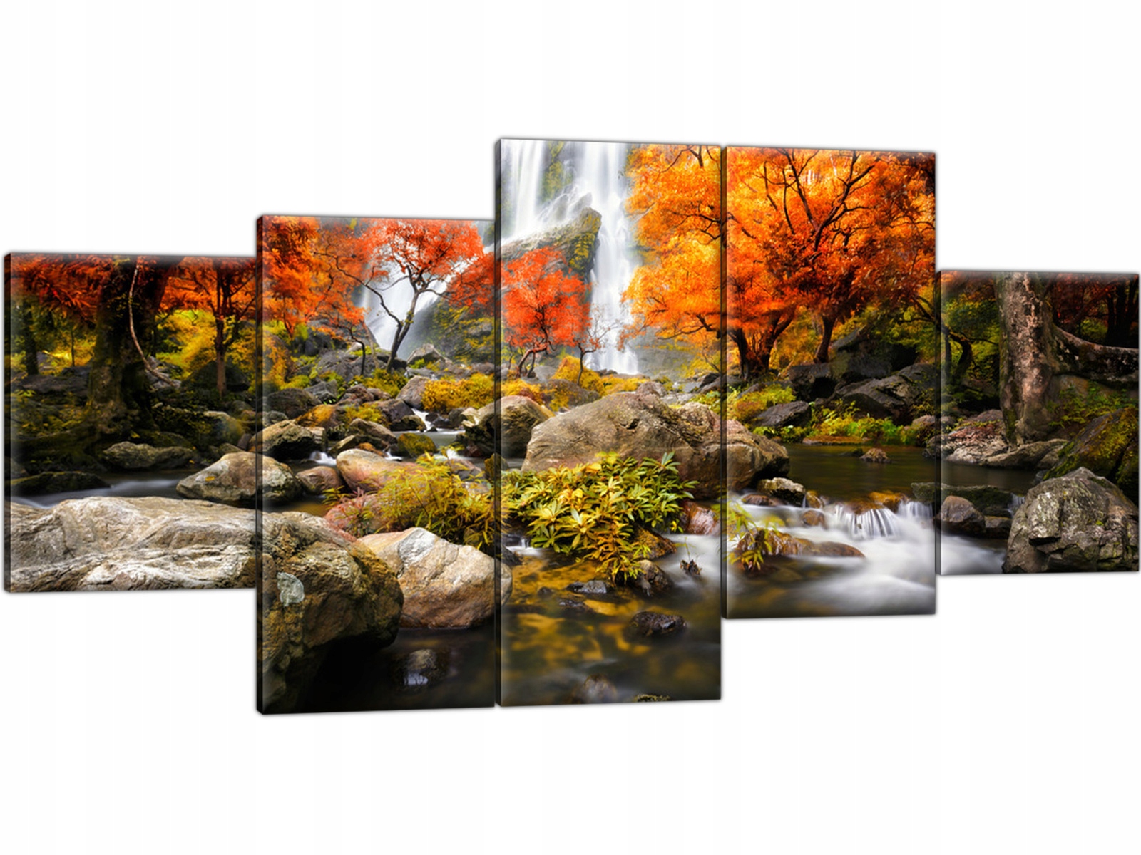 

Jesienny wodospad jesien Rzeka 150x70 Obraz Pejzaż