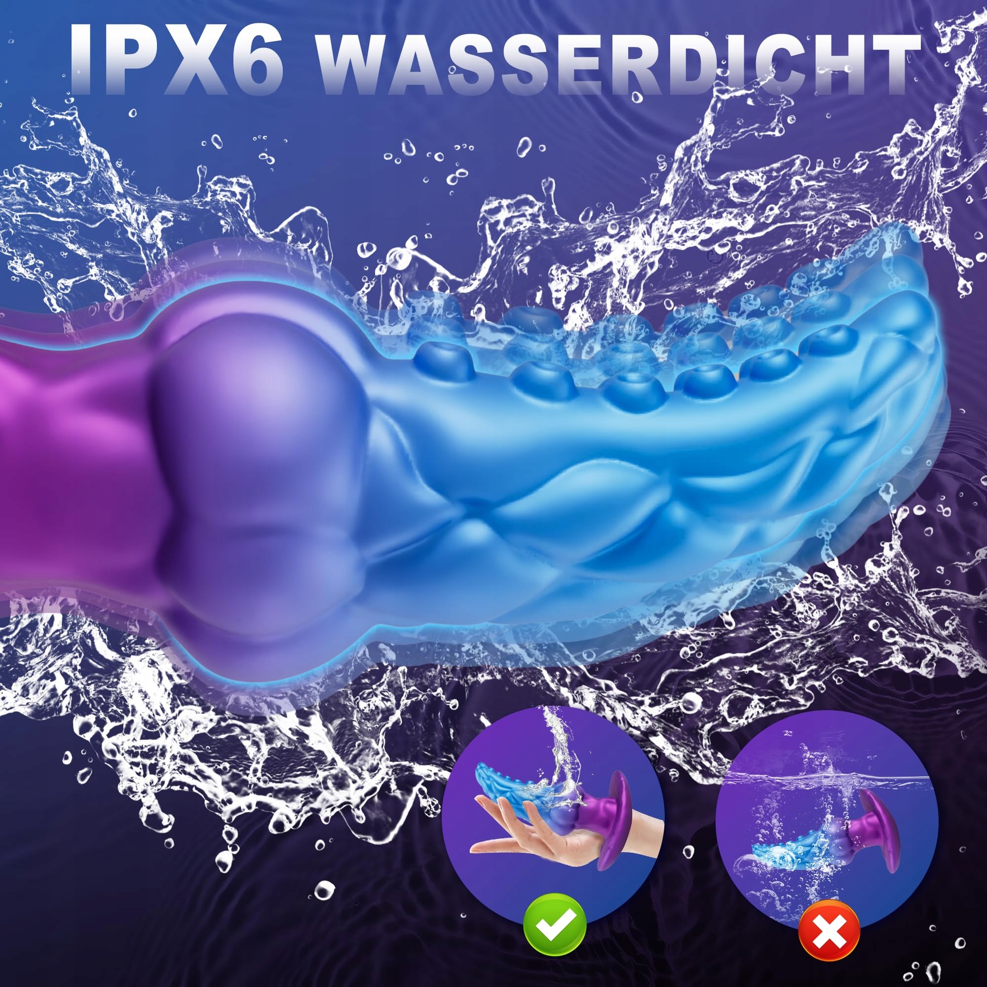 MONSTER KNOTEN Wibrator Analny Dla Mężczyzn 8 Trybów Silikonowy Plug — miniatura 8