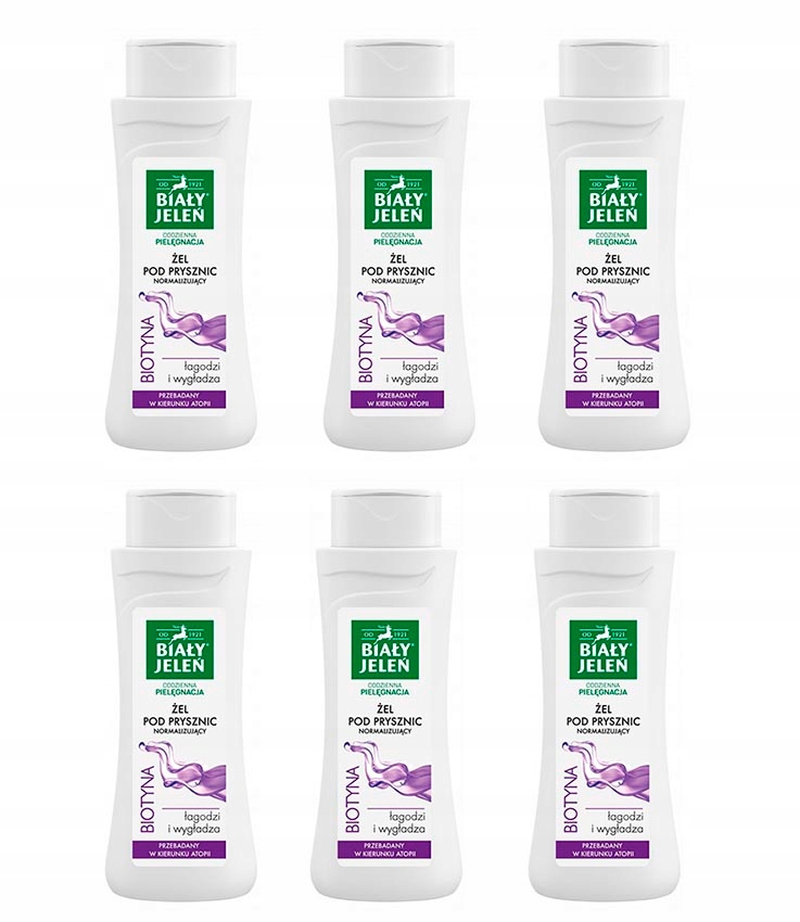 Biały Jeleń Sprchový Gel Biotin Omezuje exfoliaci 300 ml