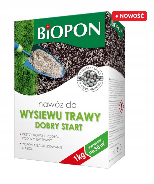

Biopon nawóz do Wysiewu Trawnika 1kg Dobry Start