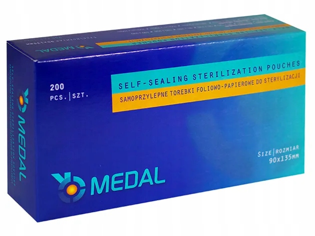 

Torebki Do Steryzlizacji Medal 90x135mm 200szt Pl