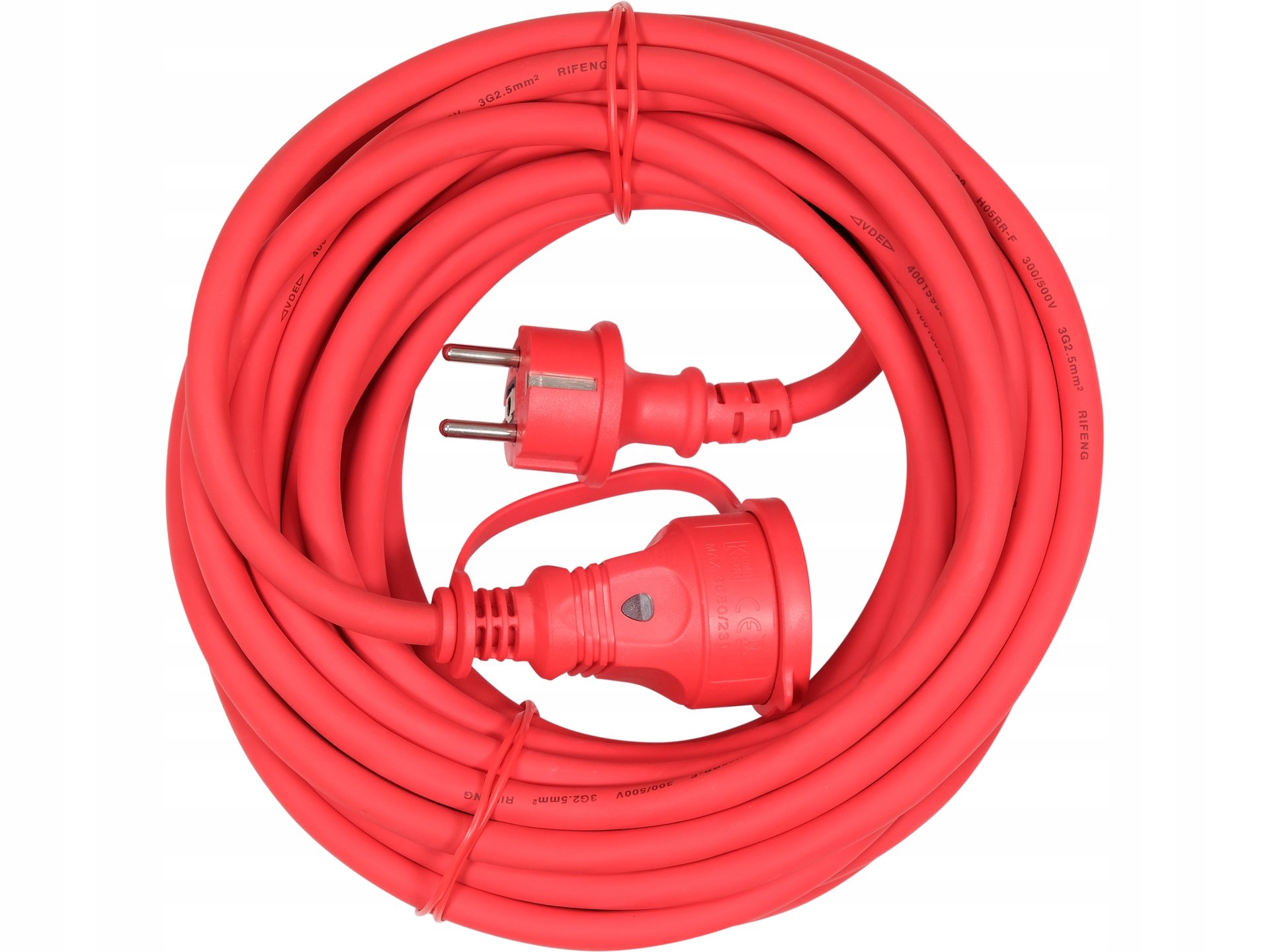 Prodlužovací Kabel 30M 3X2,5MM² IP44 Uv 3680W Červený Yato