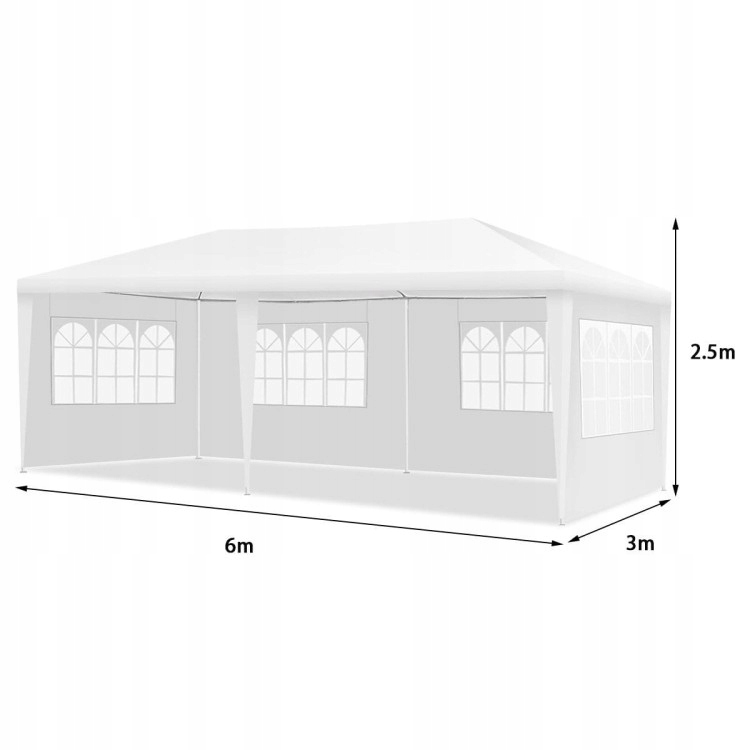 Pavilón Costway 4 steny 3 x 6 x 2,5 m