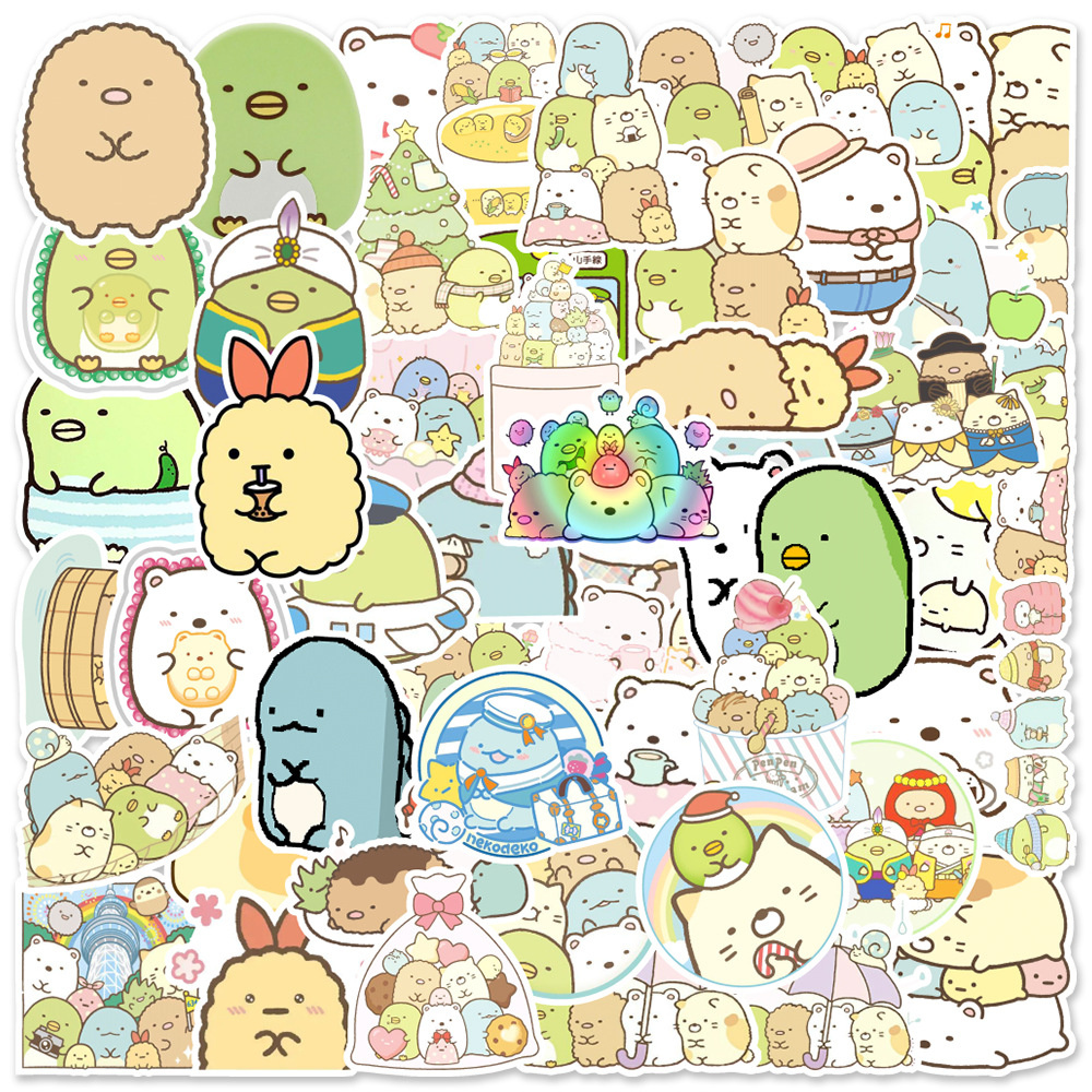 Zestaw Naklejek Wlepki StickerBomb Sumikkogurashi Anime Stworki Japan N446