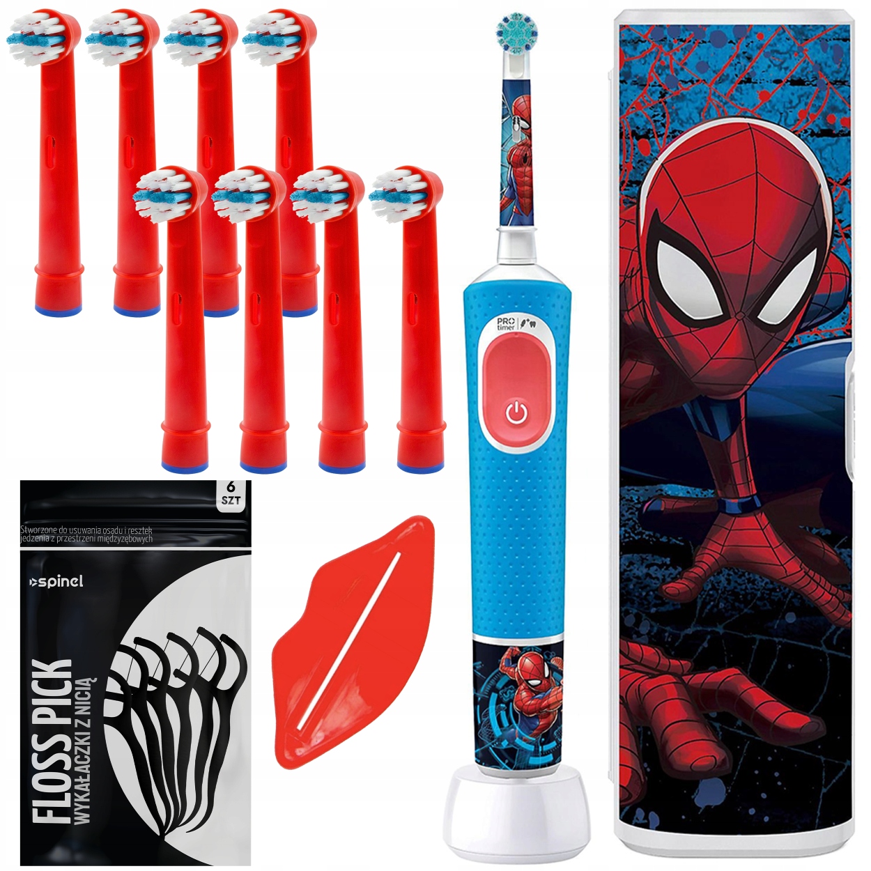 Zestaw Szczoteczka Elektryczna Dla Dzieci Oral-b Vitality Pro 103 Spiderman