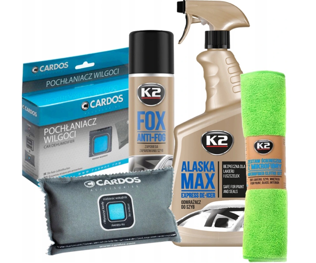 K2 ZIMOWY ZESTAW ODMRAŻACZ POCHŁANIACZ WILGOCI