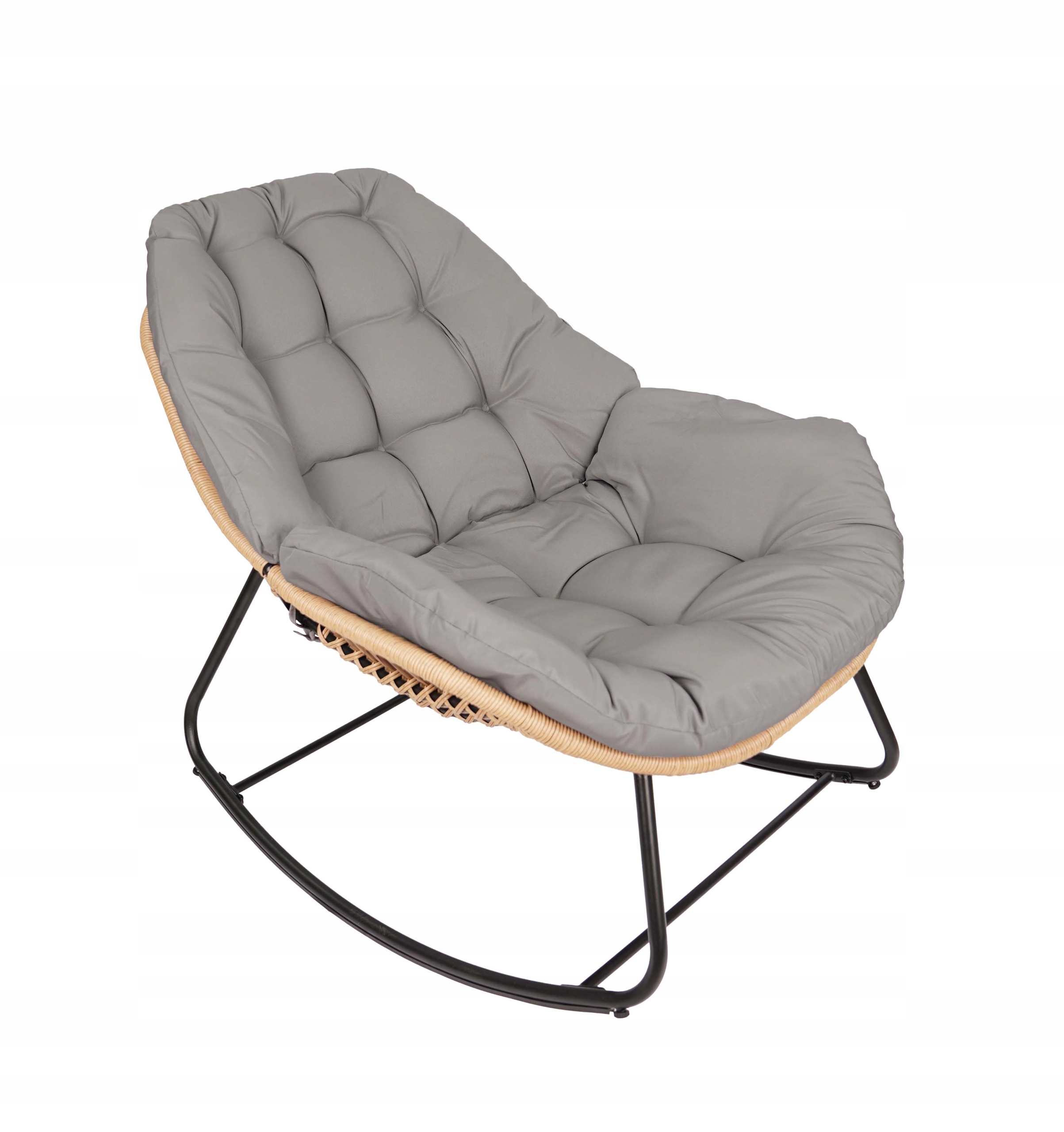 Zahradní Křeslo Na Terasu Křeslo Do Obýváku Houpací Křeslo Šedé Travis