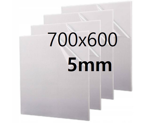 Plexi Plexa deska na míru mléčná opál 70 cm x 60 cm x 5 mm