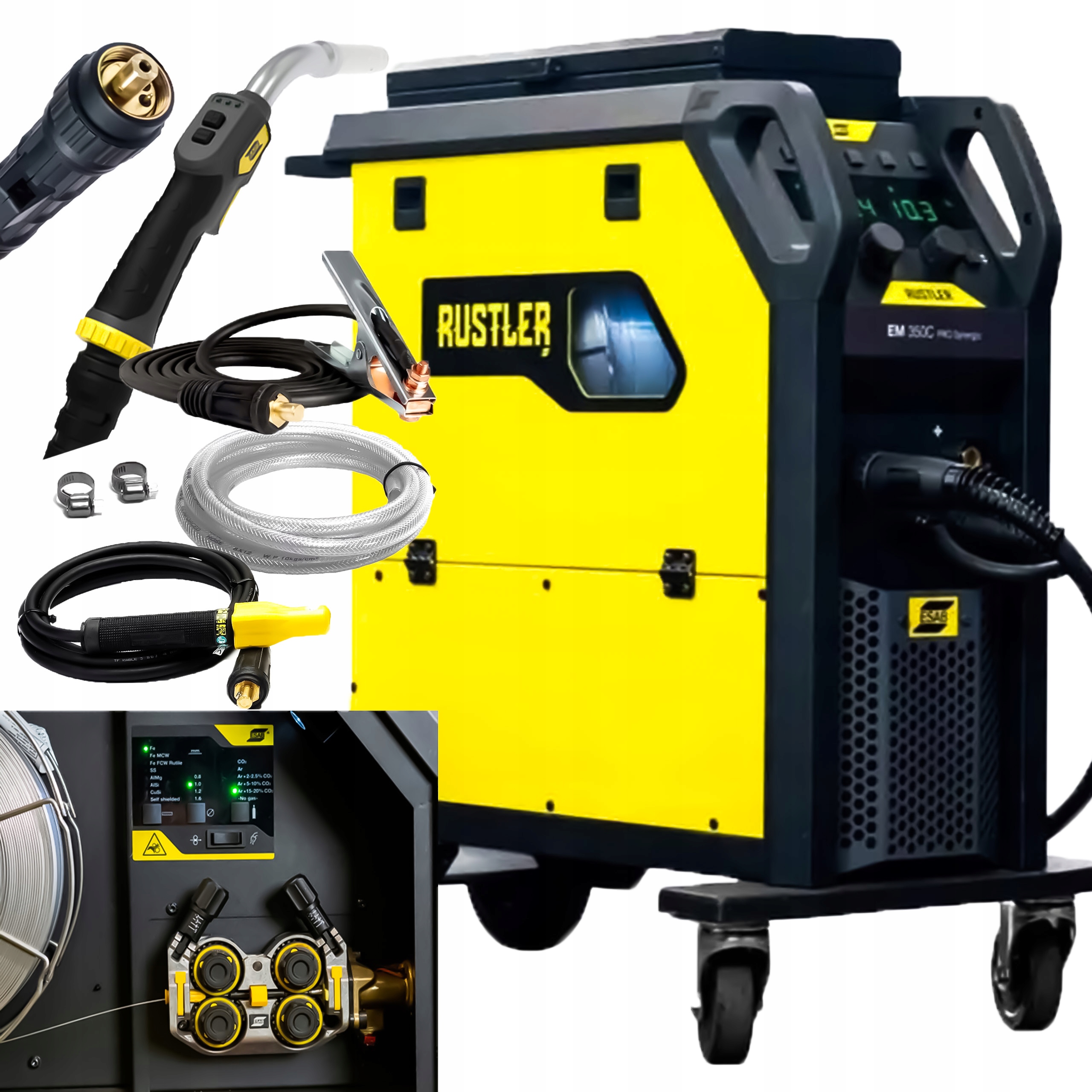Półautomat Spawarka Mig/mag Esab Rustler Em 350C Pro Synergic Migomat