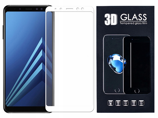 

Galaxy A8 2018 A530 Szkło Hartowane 3D 9H Białe