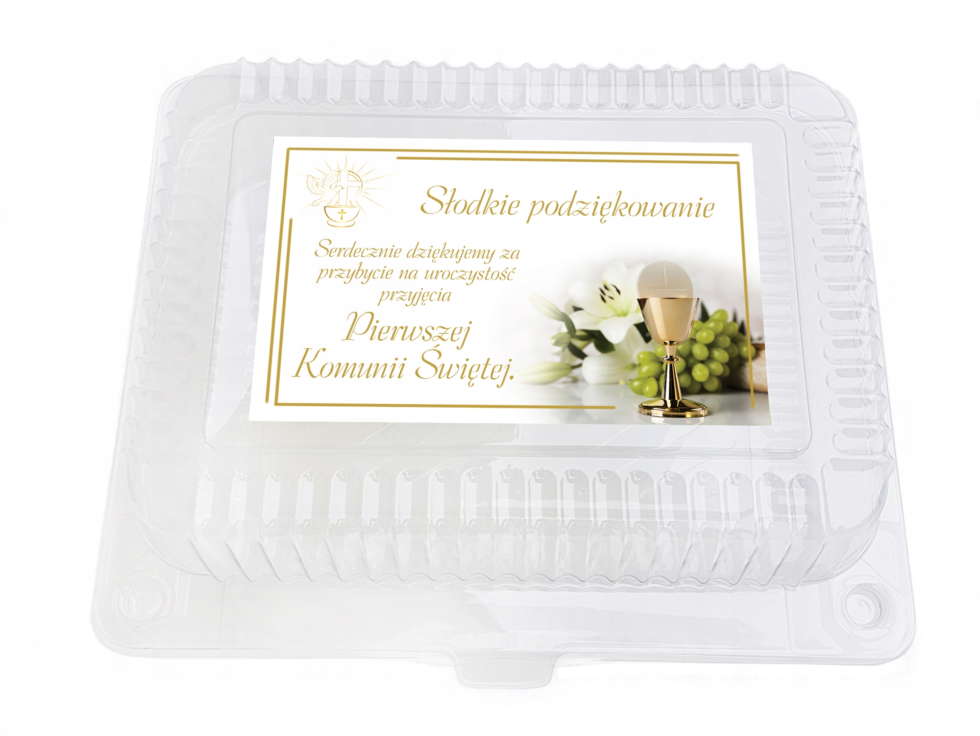 

Pudełko na ciasto pudełka komunijne Komunia 10 szt