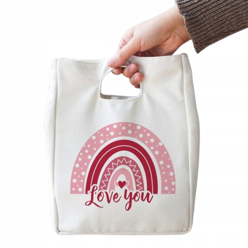 TERMICZNA TORBA TOREBKA NA LUNCH TĘCZA v12