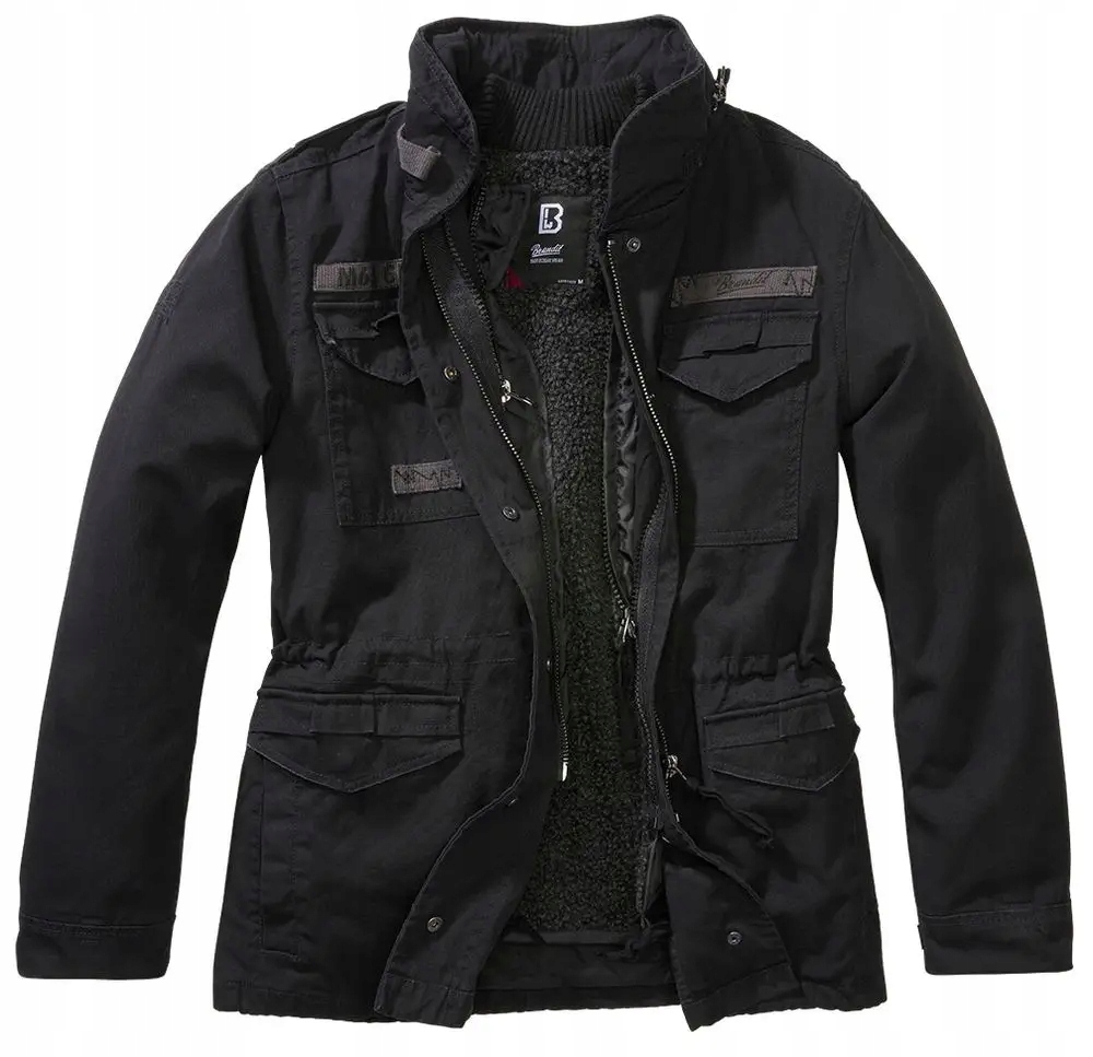 Brandit Zateplená Parka Černá Bunda Obepínající Teplem 3XL J_f
